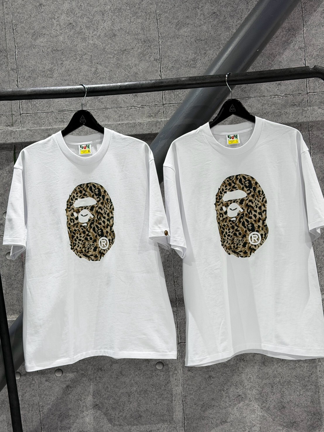 BAPE 雙面豹紋 大猿人頭Logo 短袖 T