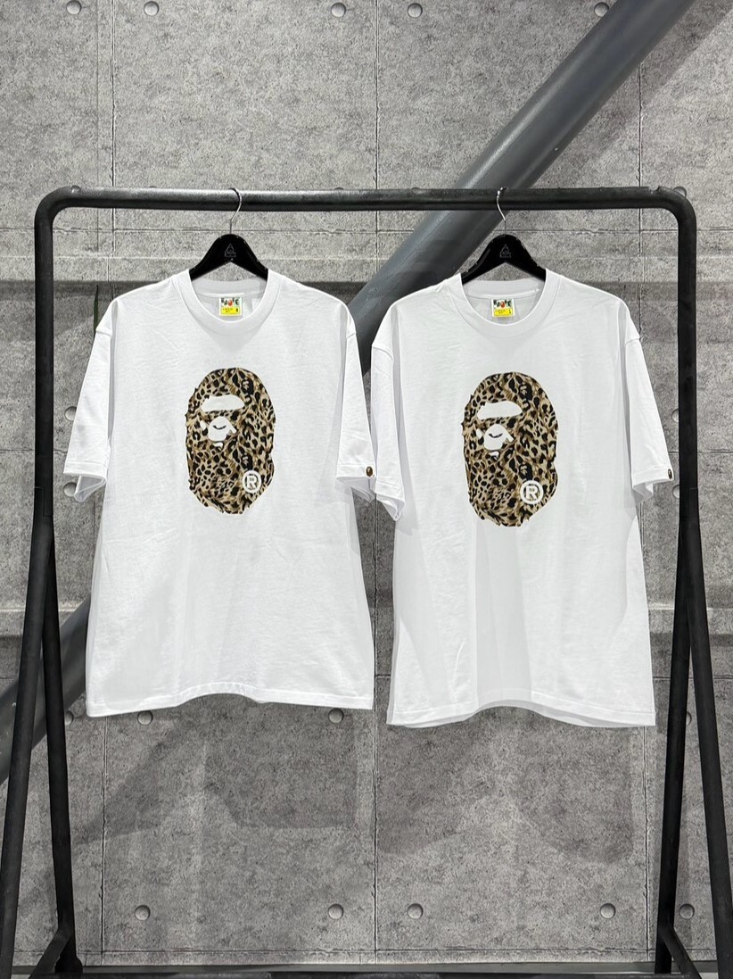 BAPE 雙面豹紋 大猿人頭Logo 短袖 T