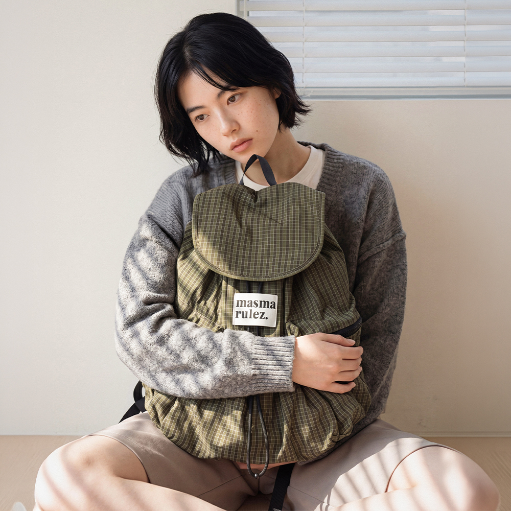《韓國連線》MASMARULEZ string Flap backpack