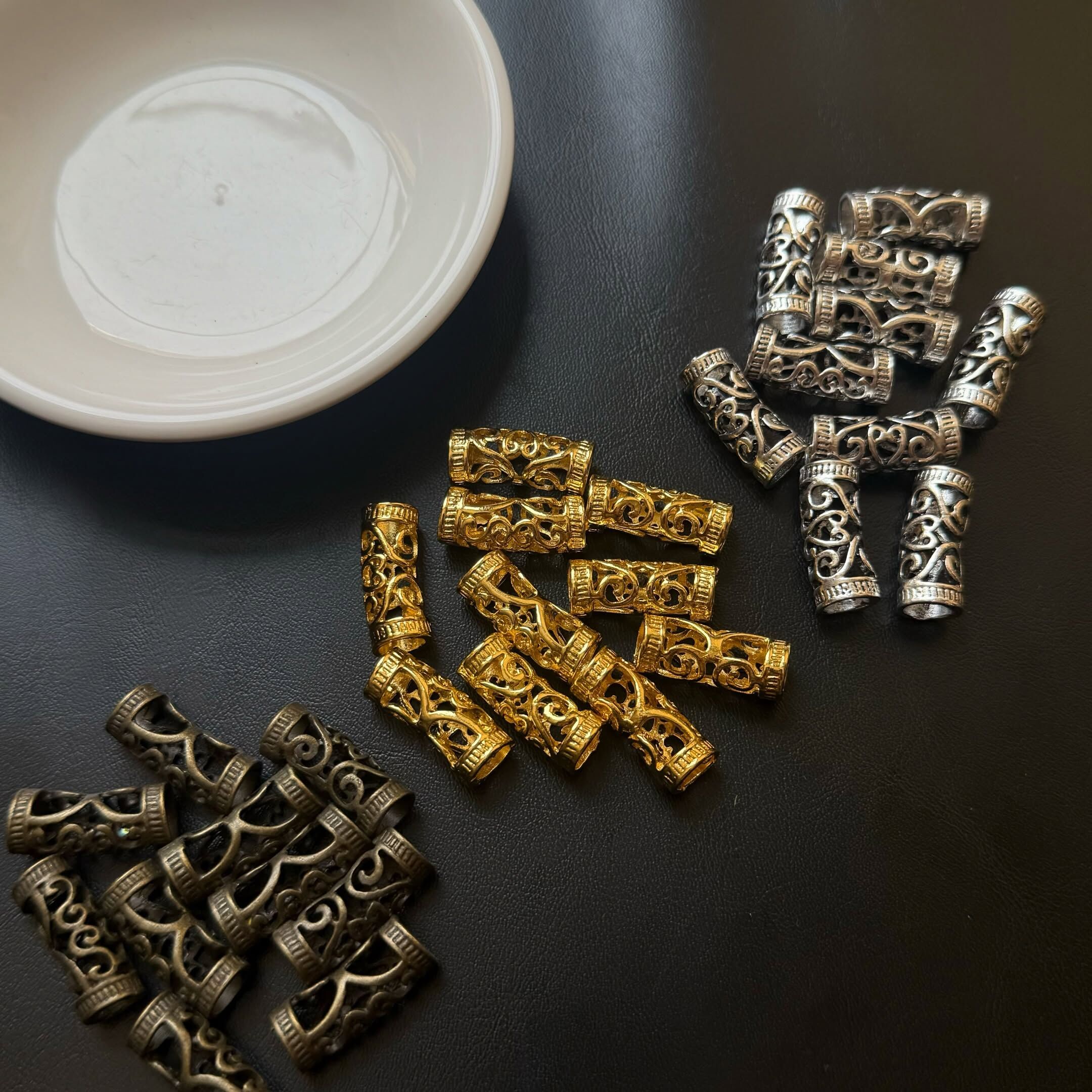 [原石] 長條隔珠 水晶串珠材料