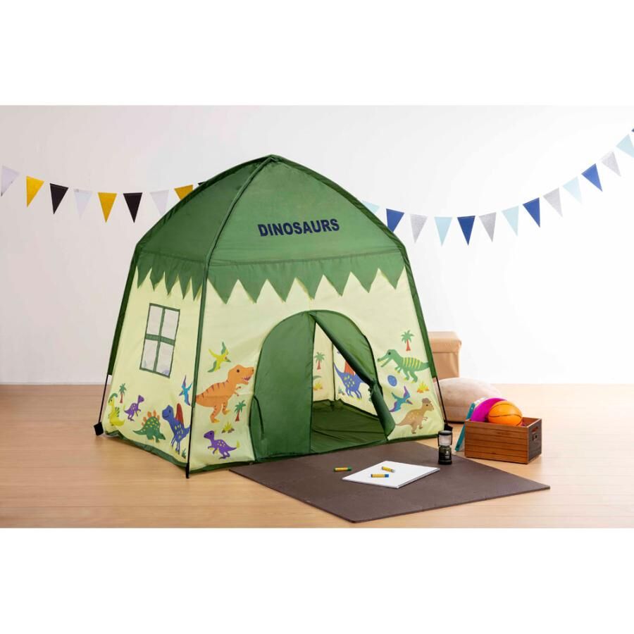 【Skater】Skater Dinosaurs Indoor Kids Play Tent Approx. 130×90×125cm (with Storage Bag)