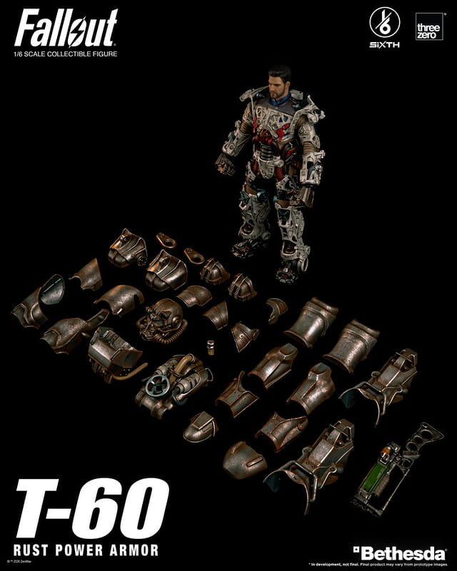 預購26/Q4 Threezero 代理版 可動 1/6 異塵餘生 T-60 鏽蝕動力裝甲 36.8cm