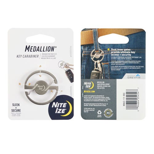 Nite Ize  Medallion™ Key Carabiner 徽章不鏽鋼鑰匙扣環