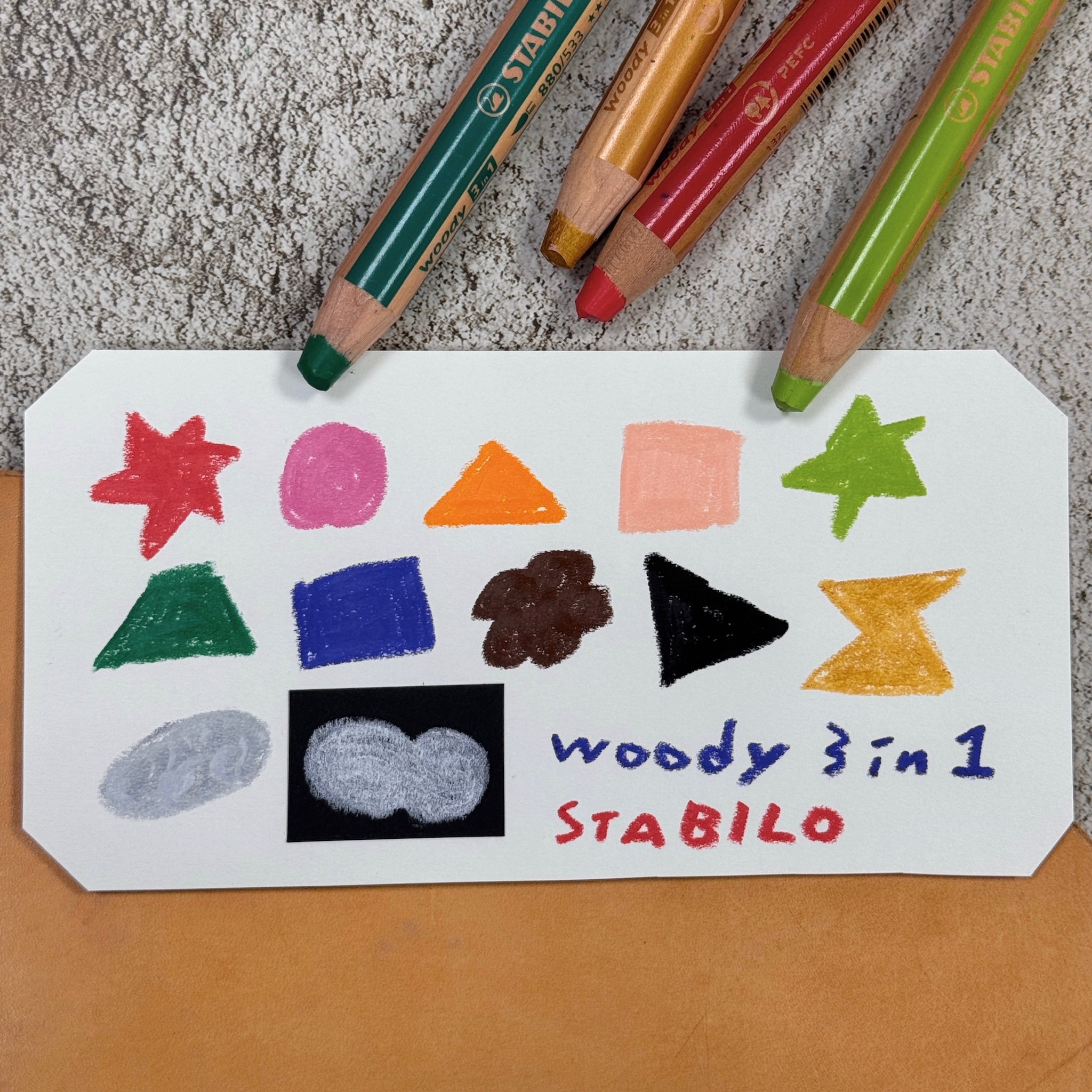 Woody 3in1 伍迪樂可水洗三合一水彩粉蠟筆 單色 單支｜STABILO思筆樂