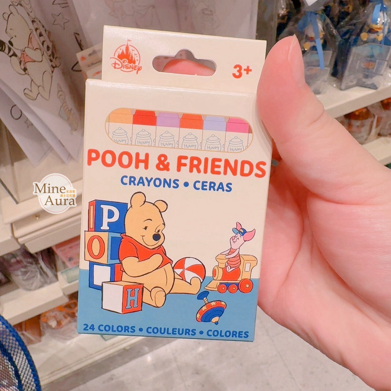 小熊維尼 Winnie the Pooh 蠟筆 6入組 文具用品 -香港迪士尼樂園