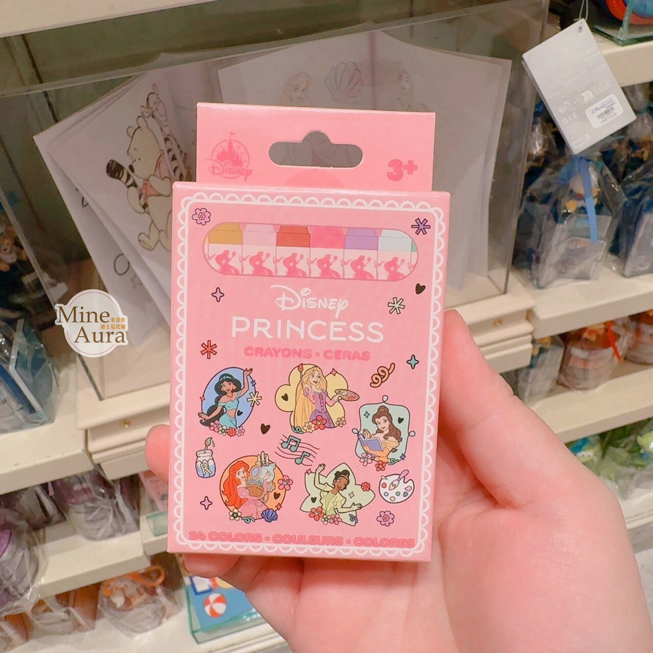 公主系列 Princess Line 公主集合 蠟筆 6入組 文具用品 -香港迪士尼樂園