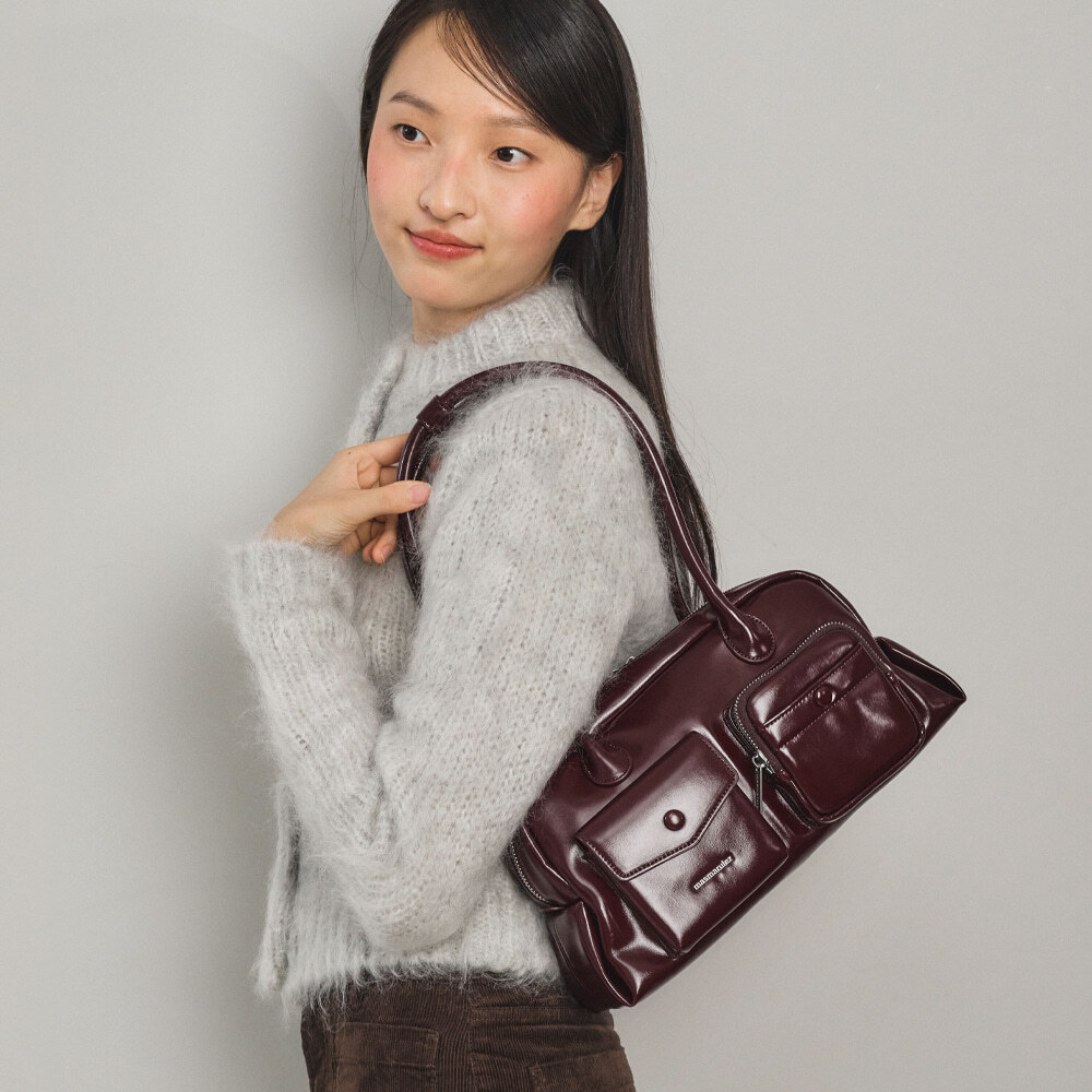 《韓國連線》MASMARULEZ Chaming leather shoulder bag