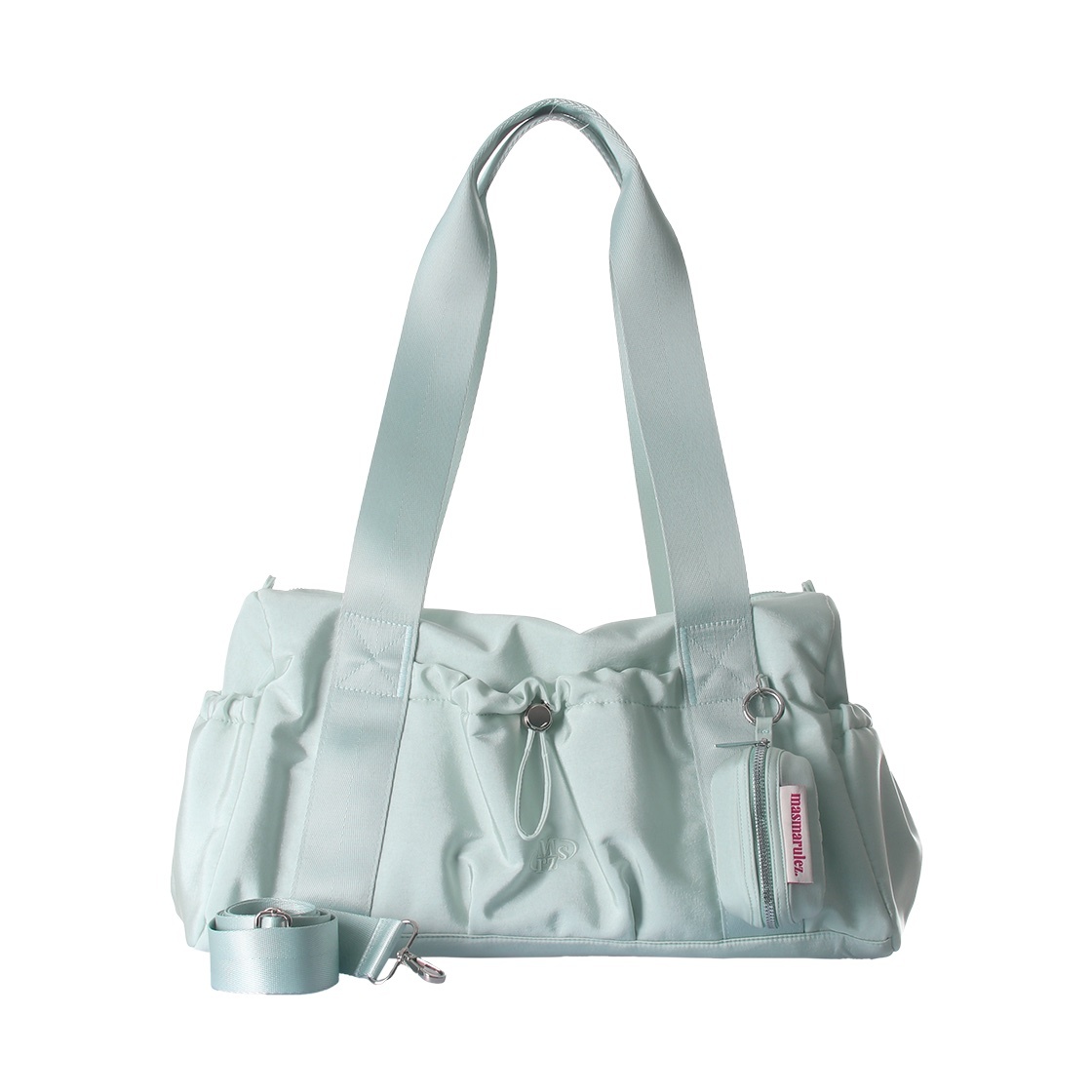 《韓國連線》MASMARULEZ [pouch set] glossy shoulder duffel bag