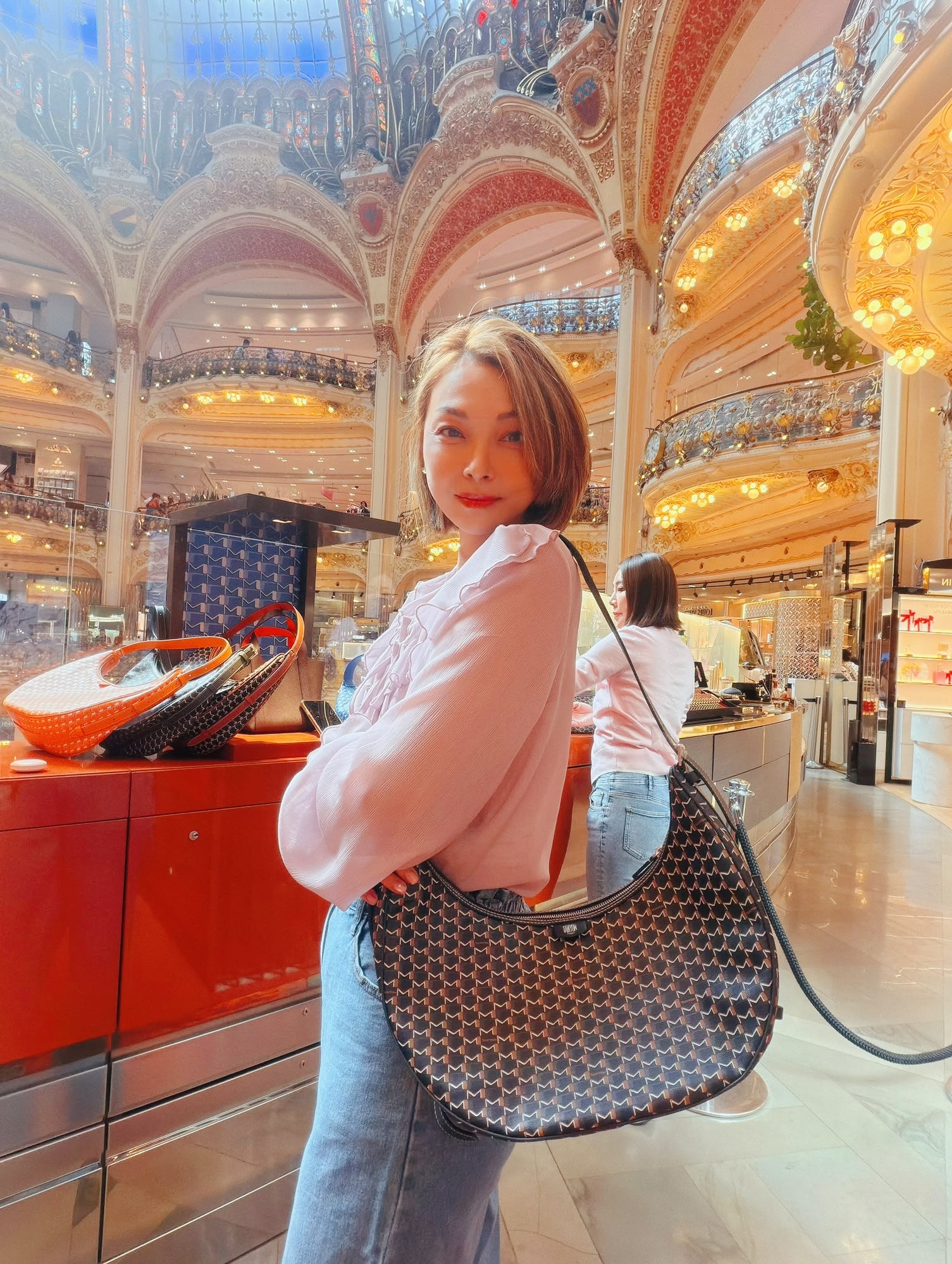 英國代購 Moynat 月亮包 M.MOOD BAG.GM TOILE