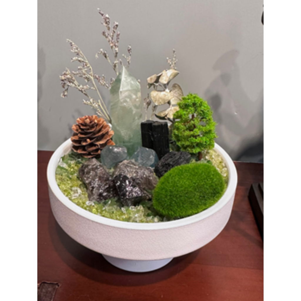 OTH-LLG0820-022 紫晶聚寶盆 14 x14cm｜旺氣場、守財庫、穩運勢、辟雜煞 (隨機出) (A22)