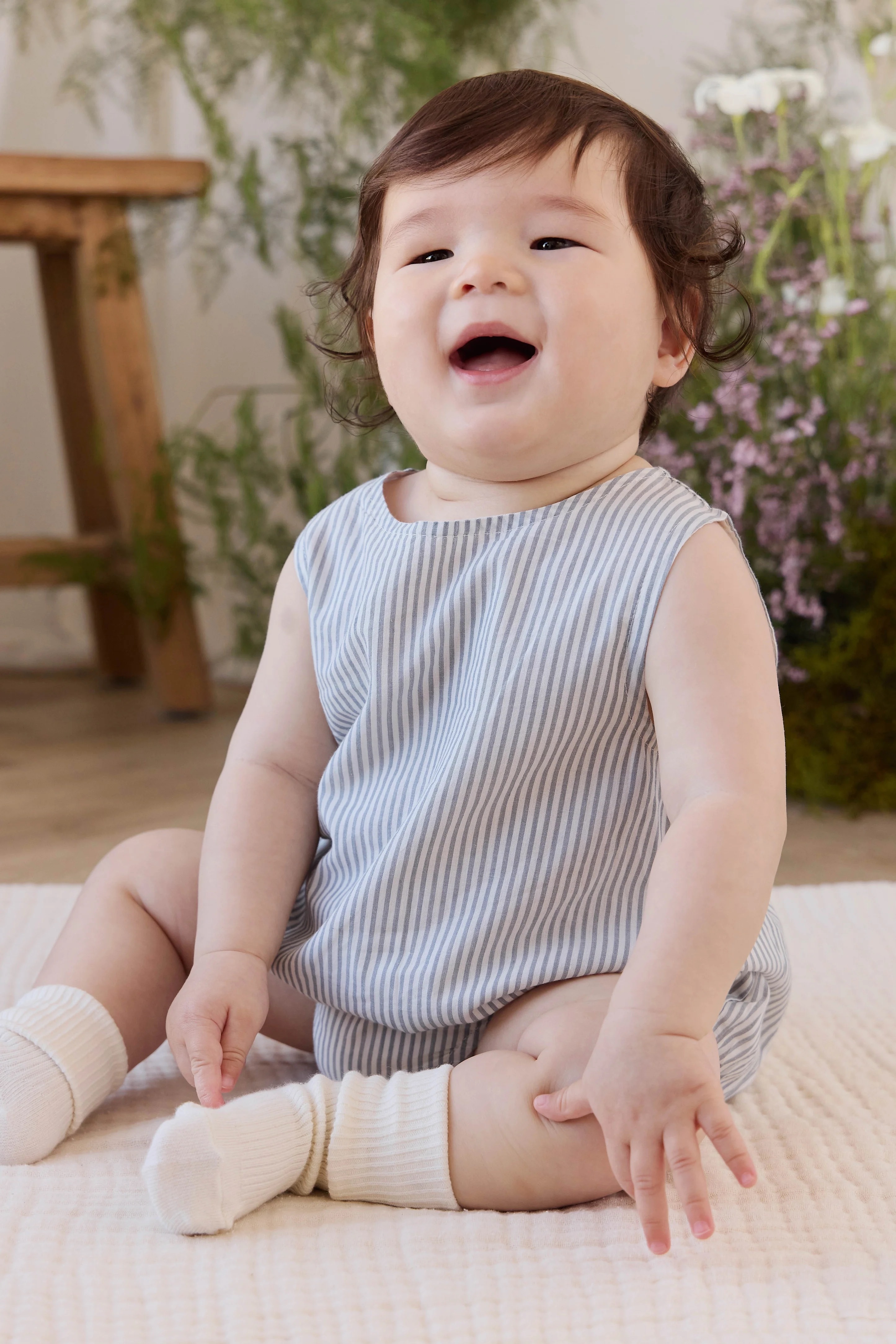 【預購】JAMIE KAY -Organic Cotton Bentley Playsuit（Harbour Stripe）