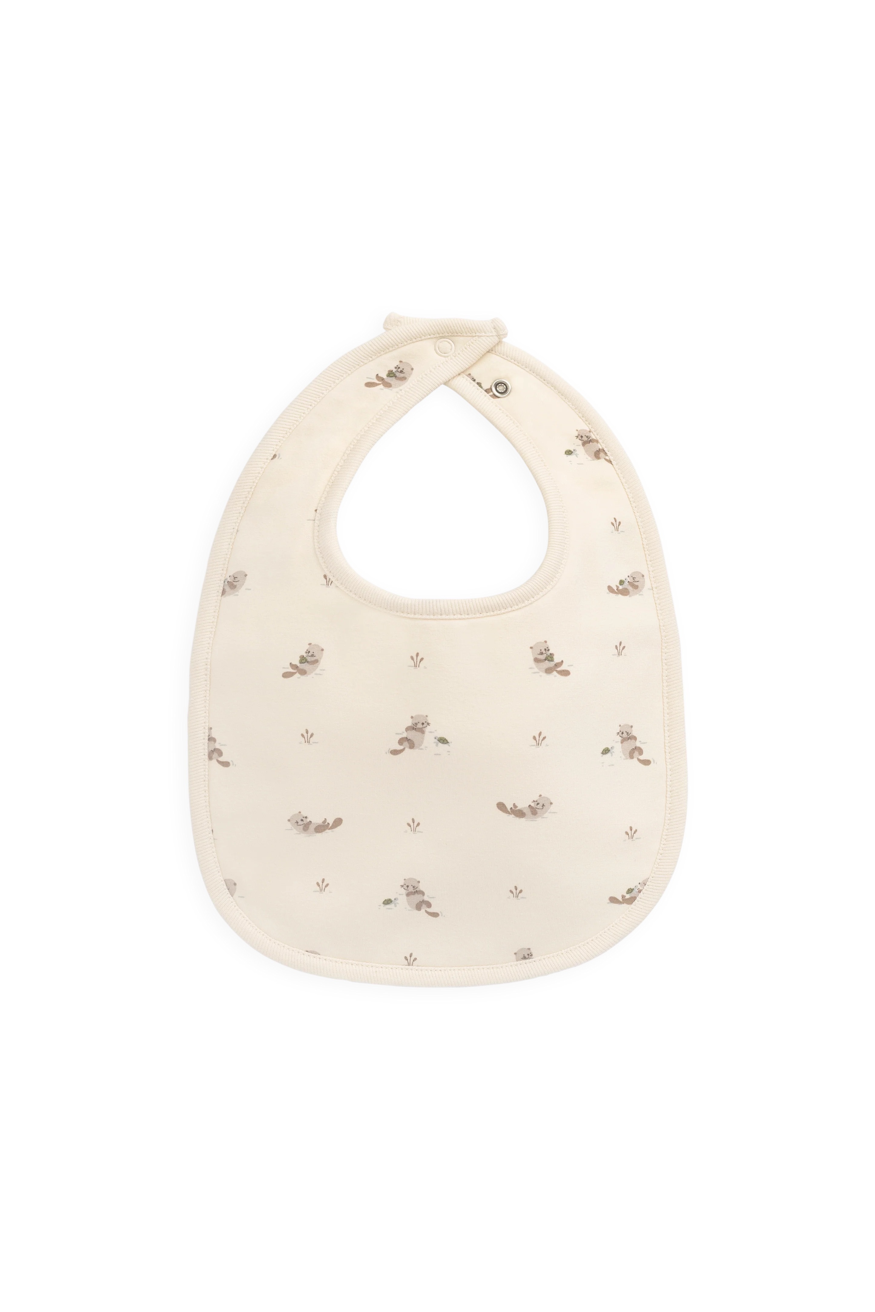 【預購】JAMIE KAY -SOrganic Cotton Bib（Otter Buddies Tofu）