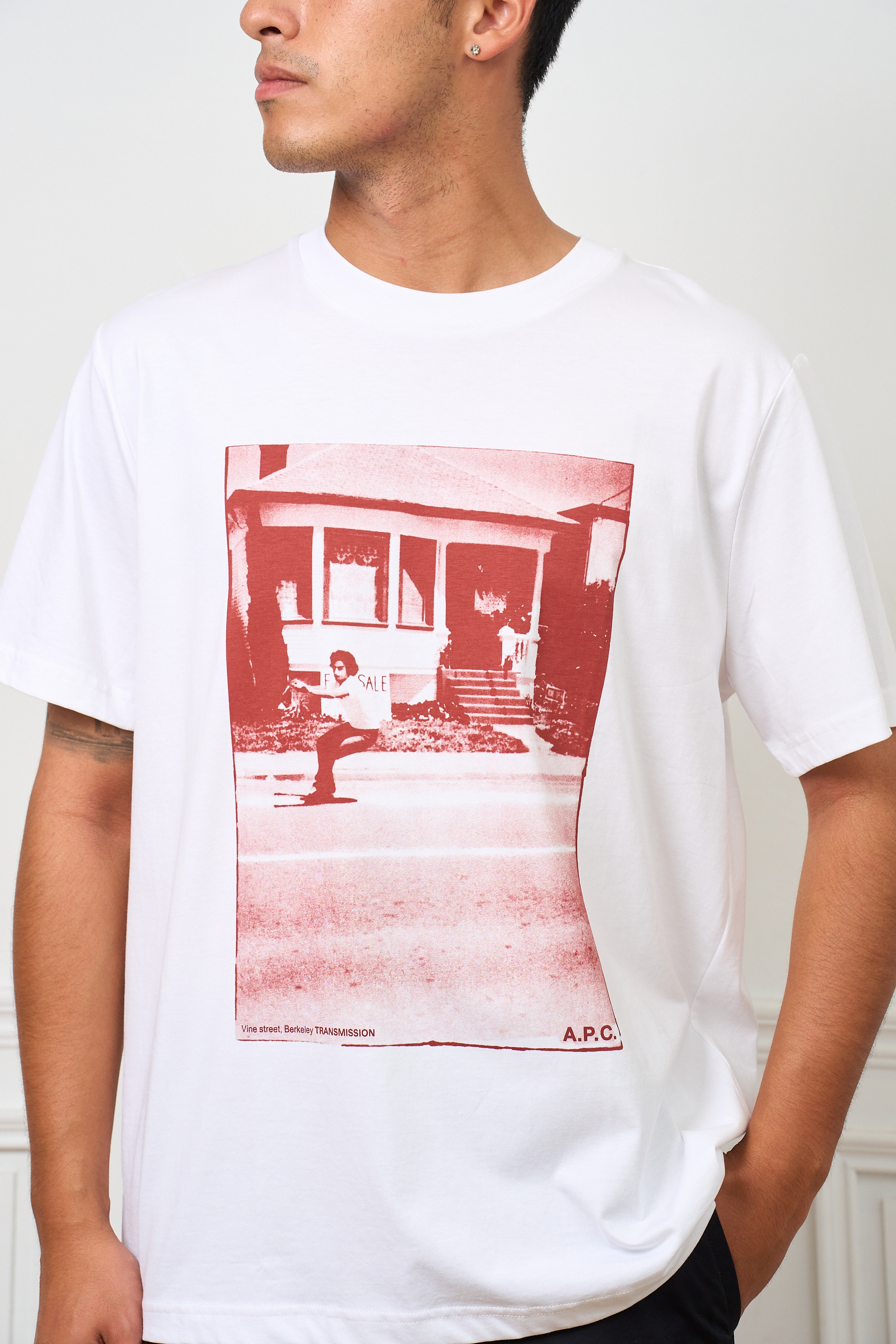 A.P.C Paris 加州復古圖樣短袖【COHBM-H26578-CAA】