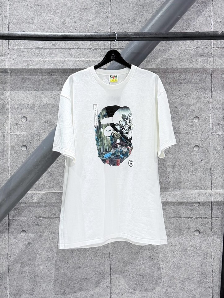 BAPE x UKIYO-E 浮世繪系列 骷髏猿人頭 短袖 T