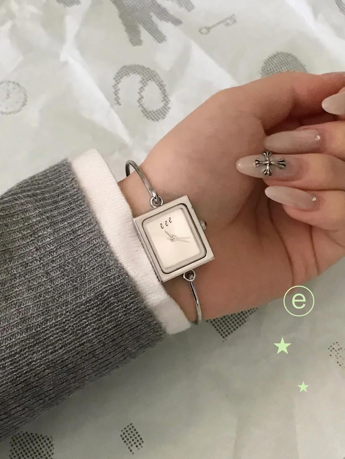 🇰🇷 eeespace SQUARE WATCH 方型 手環 腕錶 手錶 飾品 配件 / 預購
