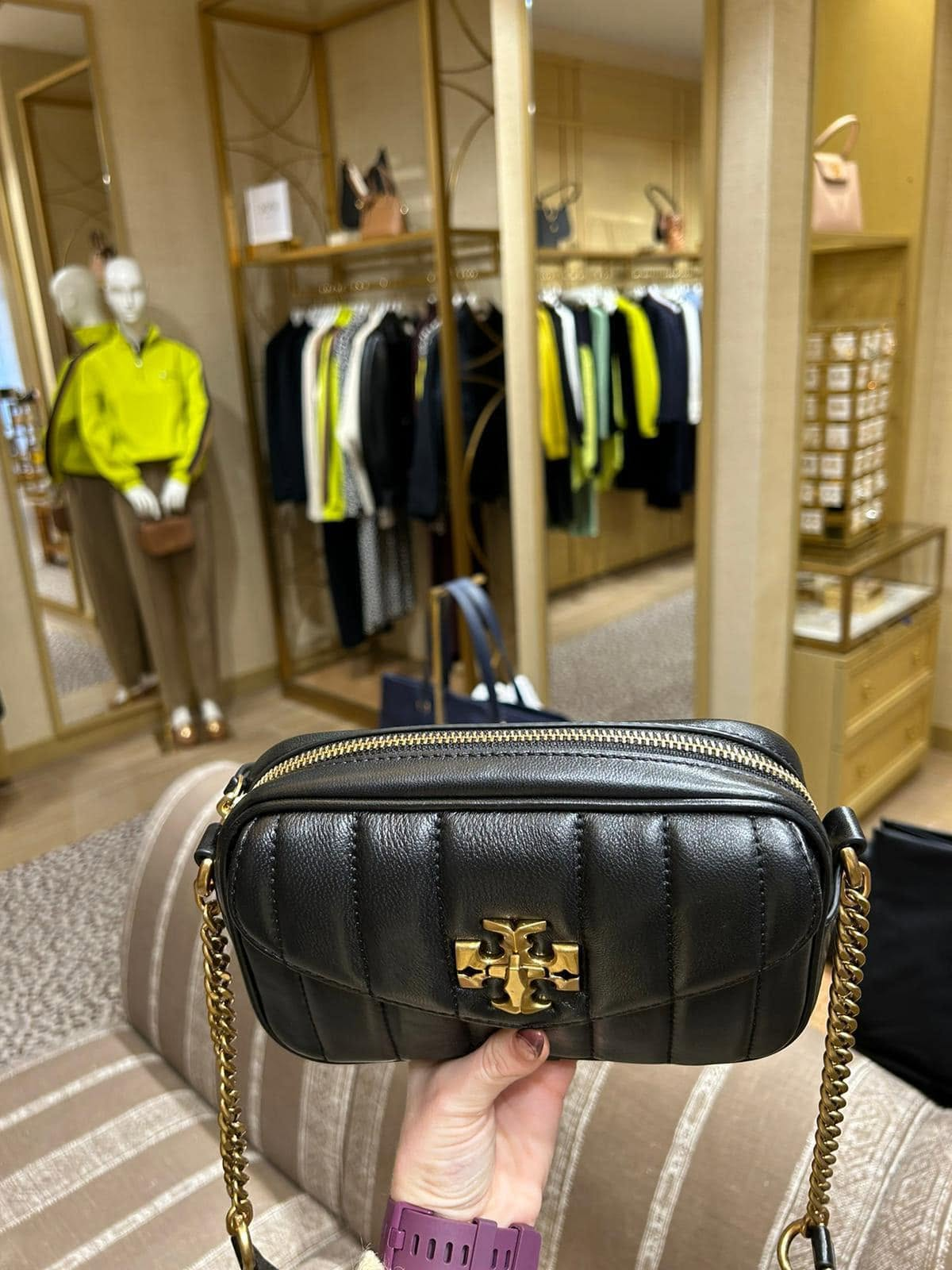 【預購】TORY BURCH S082008 Kira Mini 斜背袋 (黑色)