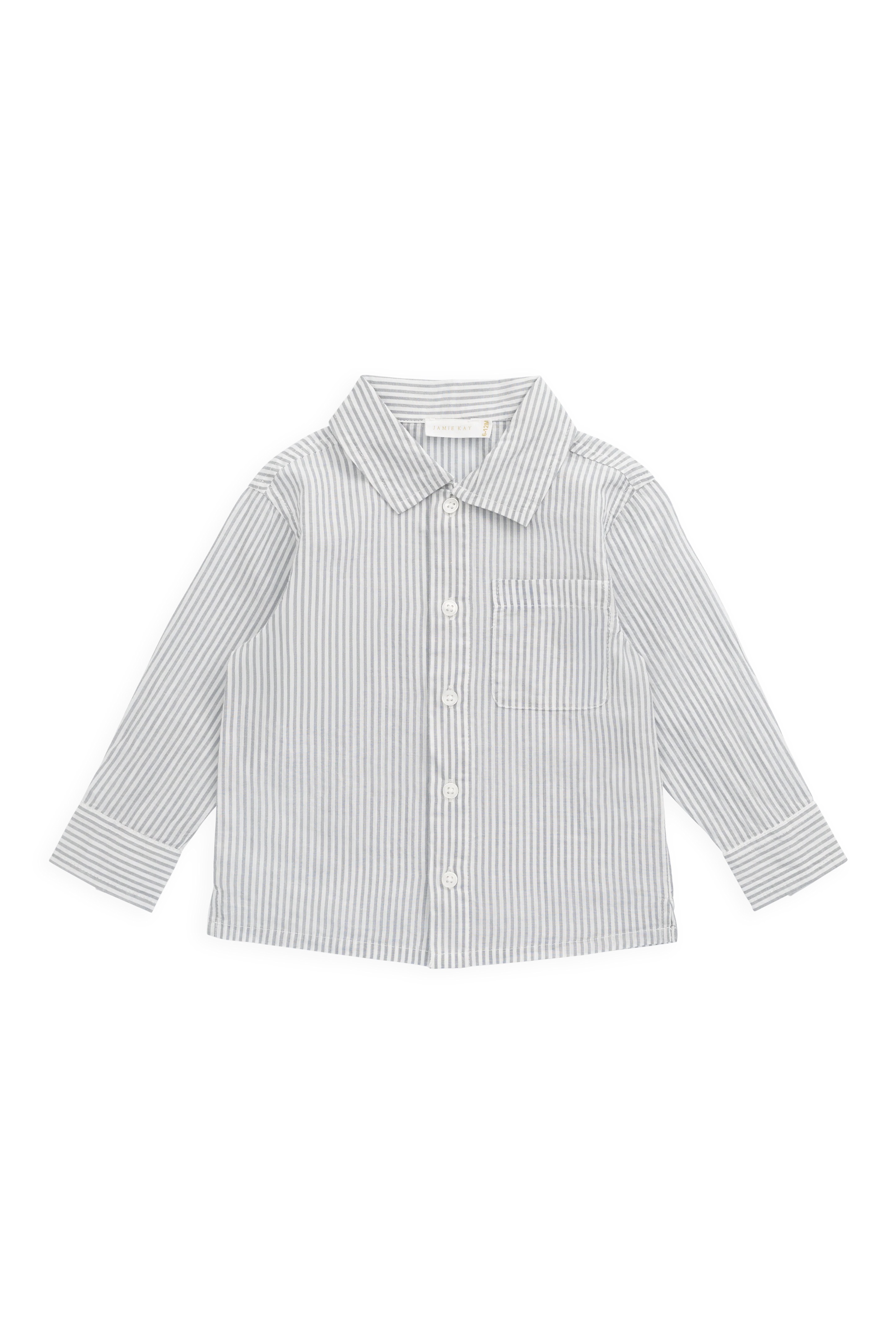 【預購】JAMIE KAY -Organic Cotton Isaiah Shirt（Harbour Stripe）