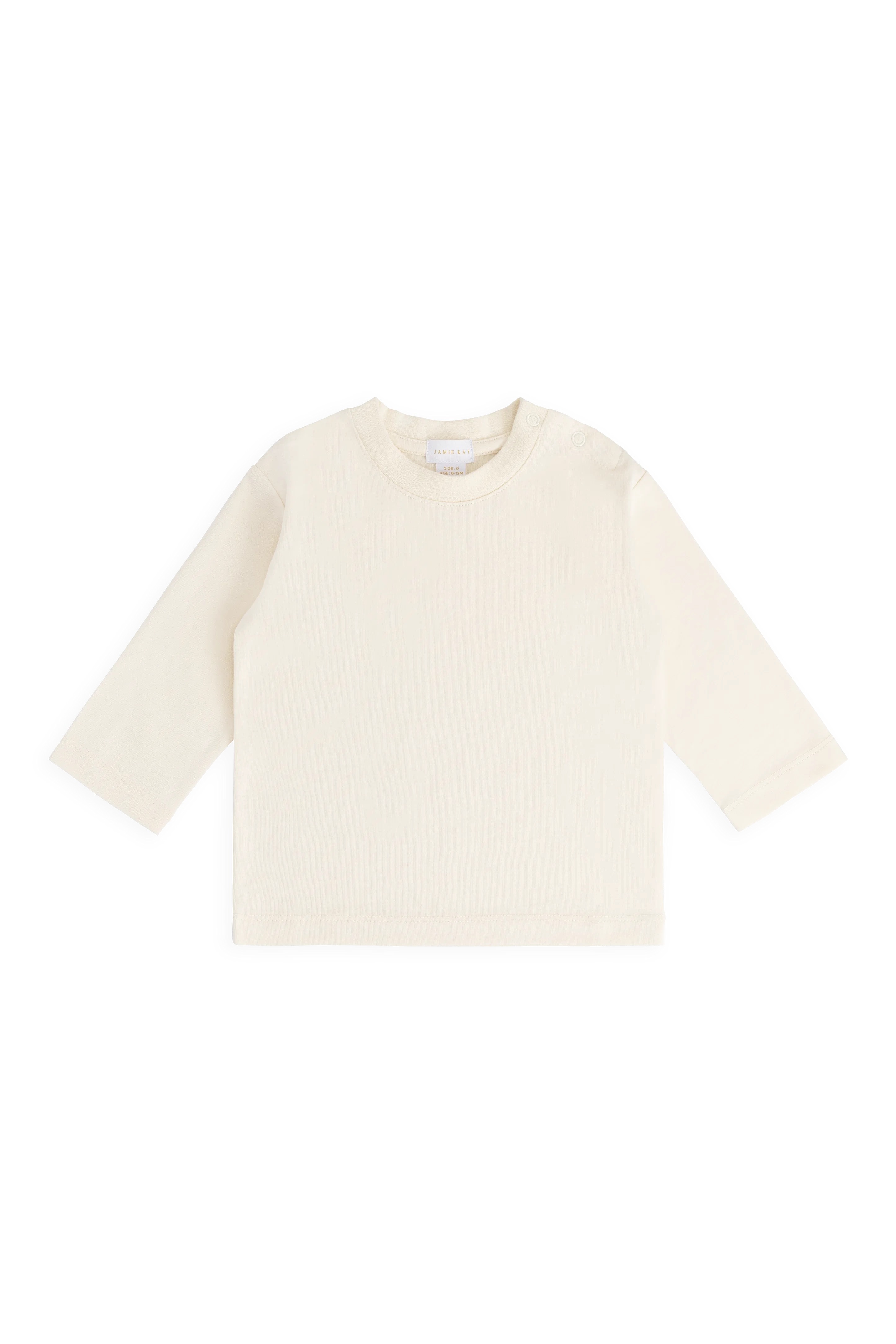 【預購】JAMIE KAY -Organic Cotton Marshall Long Sleeve Top（Cloud）