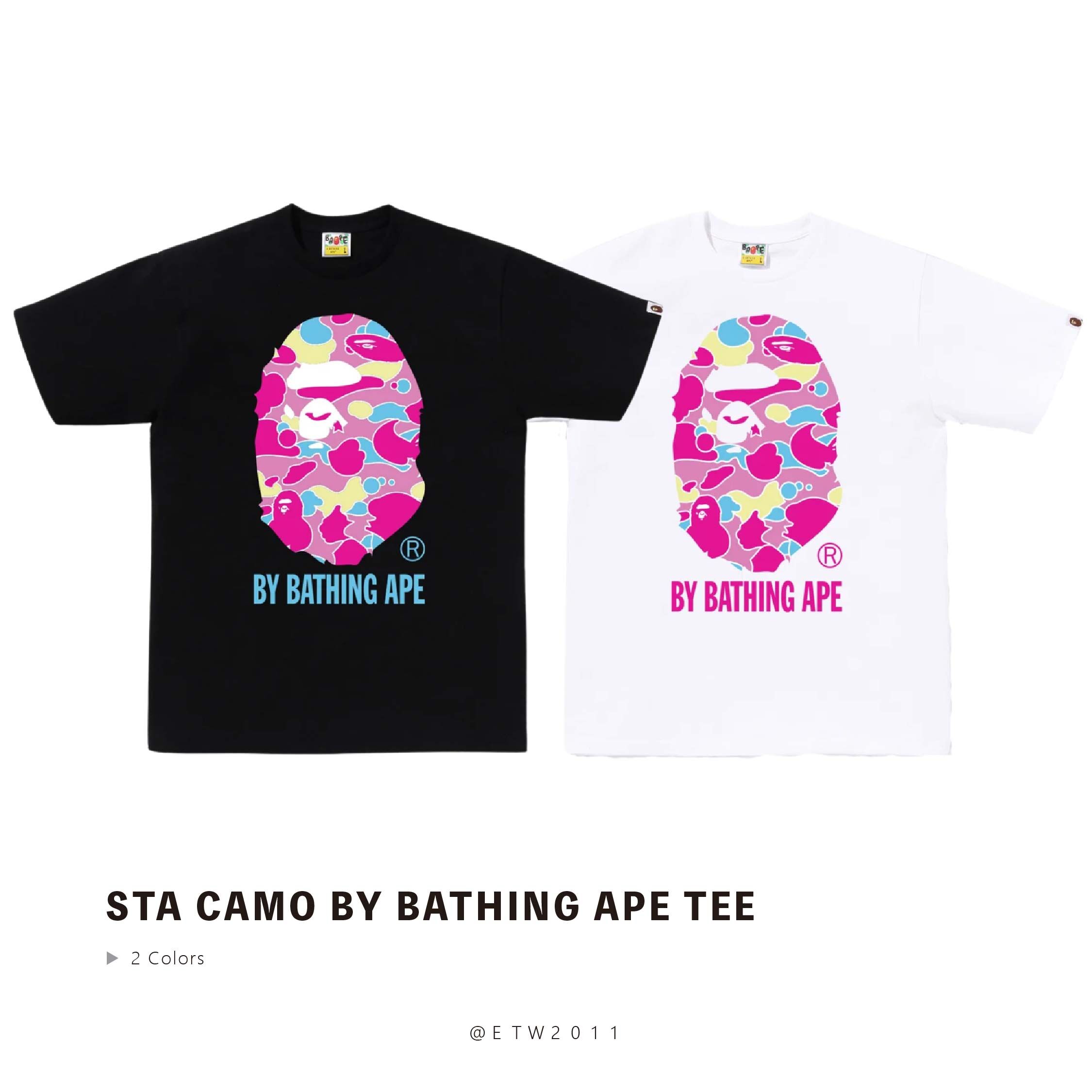 ☆ETW☆【EASY TO WEAR】BAPE STA CAMO BY BATHING APE TEE 流星 迷彩 猿人頭 短T