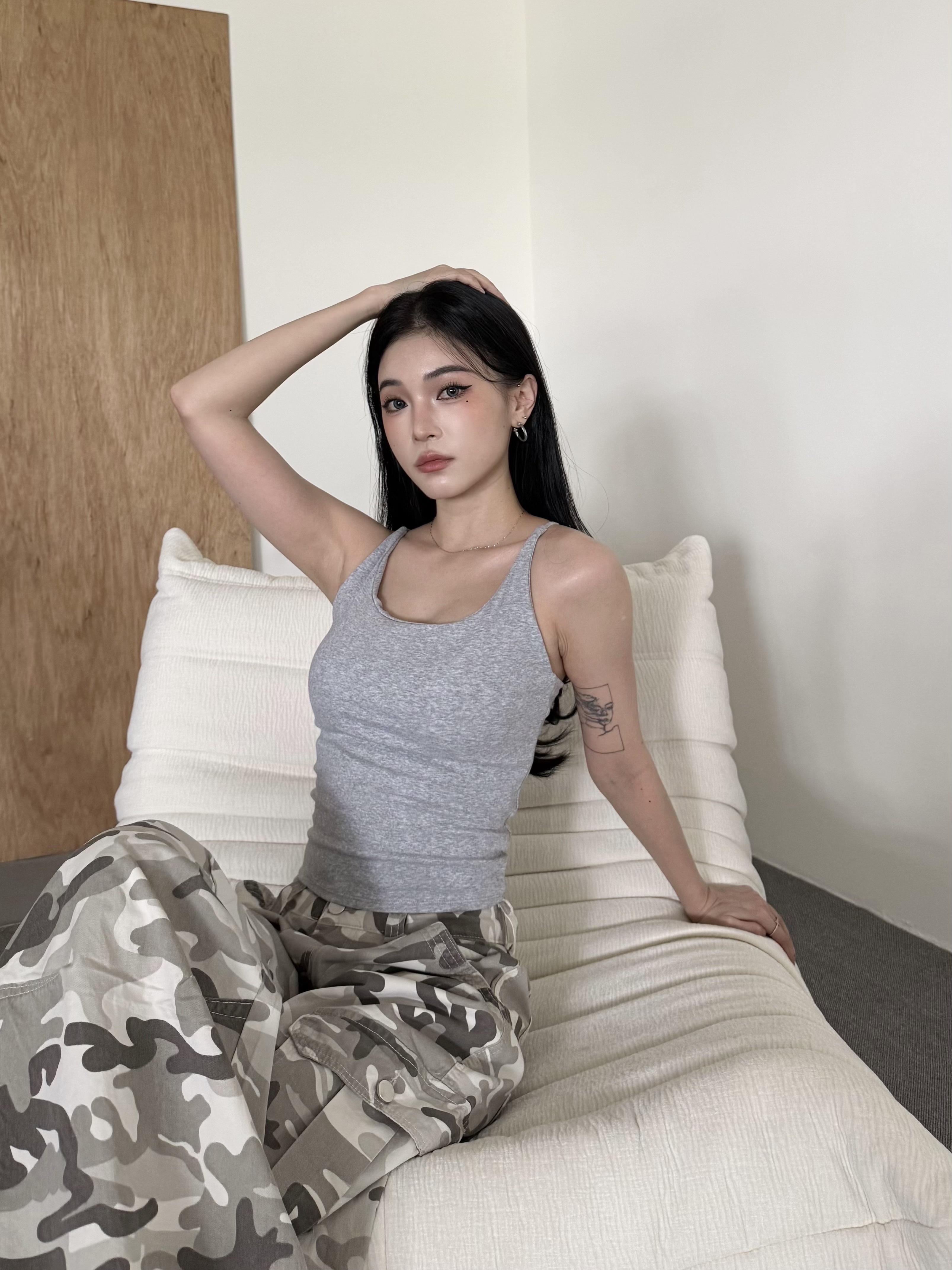 兩件$480｜棉質後背交叉Bra top