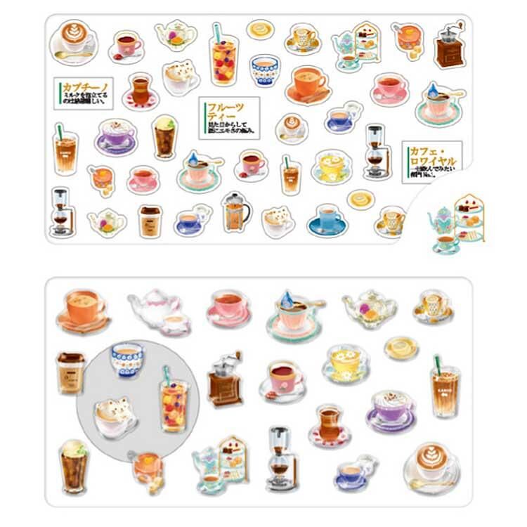 『大人の図鑑』Chururin Deco Petit  茶及咖啡版 指甲貼
