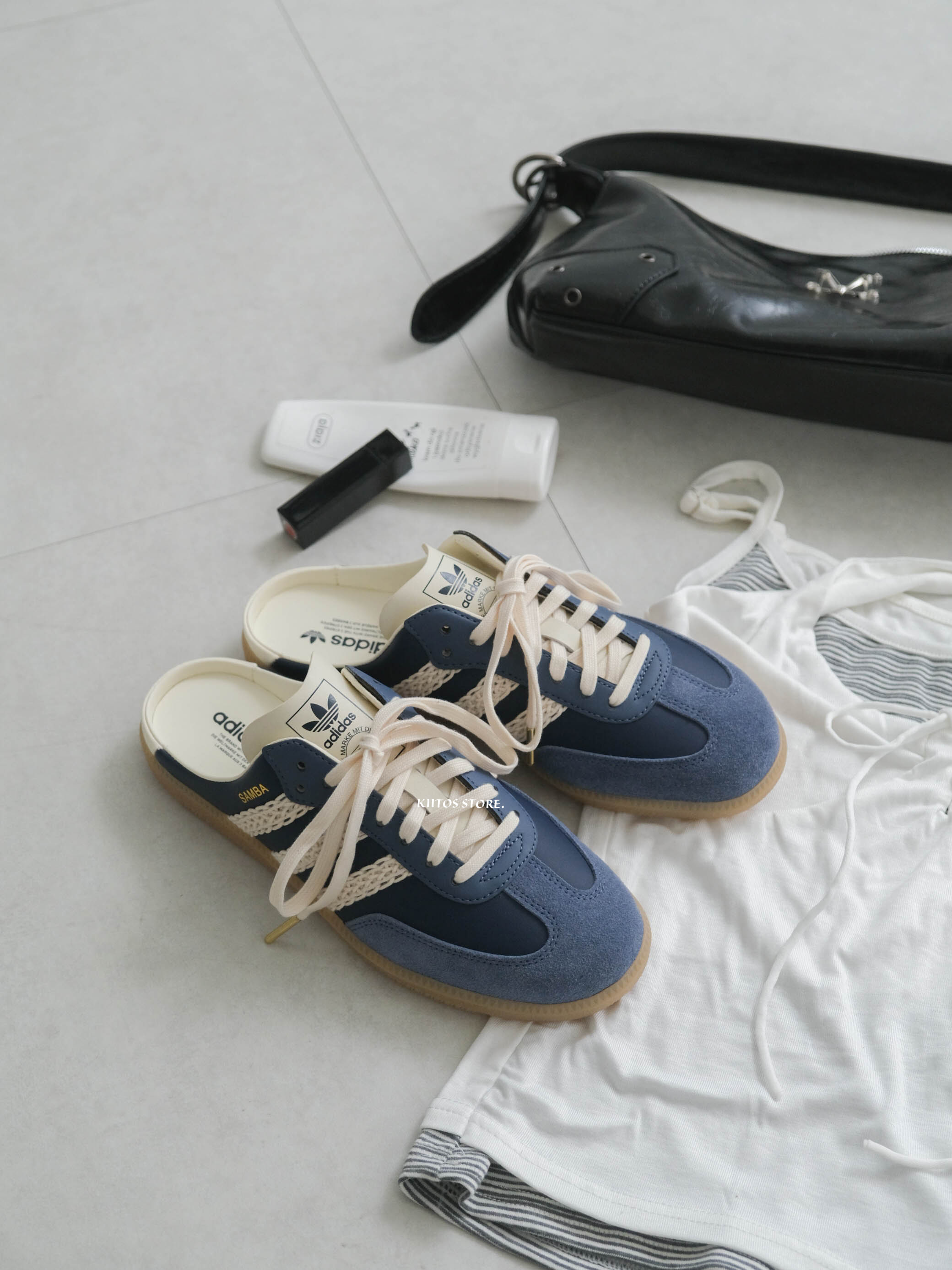 【預購】Adidas  SAMBA OG 夜靛藍 半拖 拖鞋 穆勒鞋 女鞋 HP5053