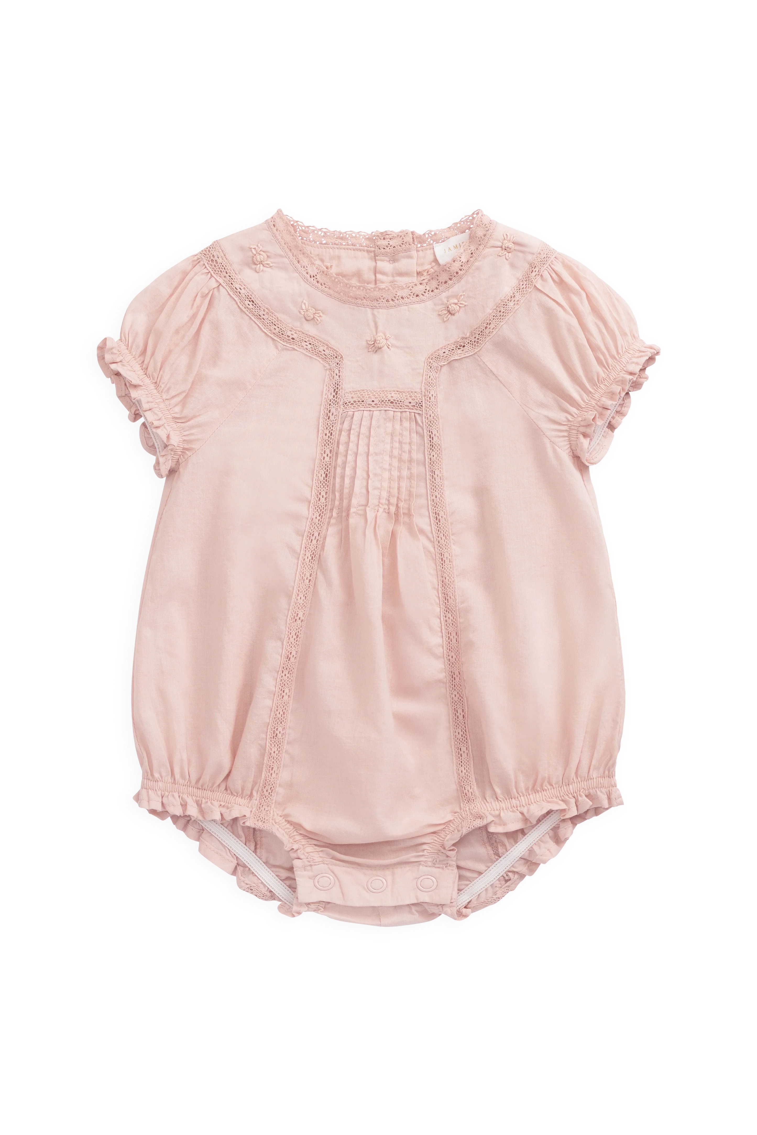 【預購】JAMIE KAY -Organic Cotton Misty Playsuit（Shell Pink）