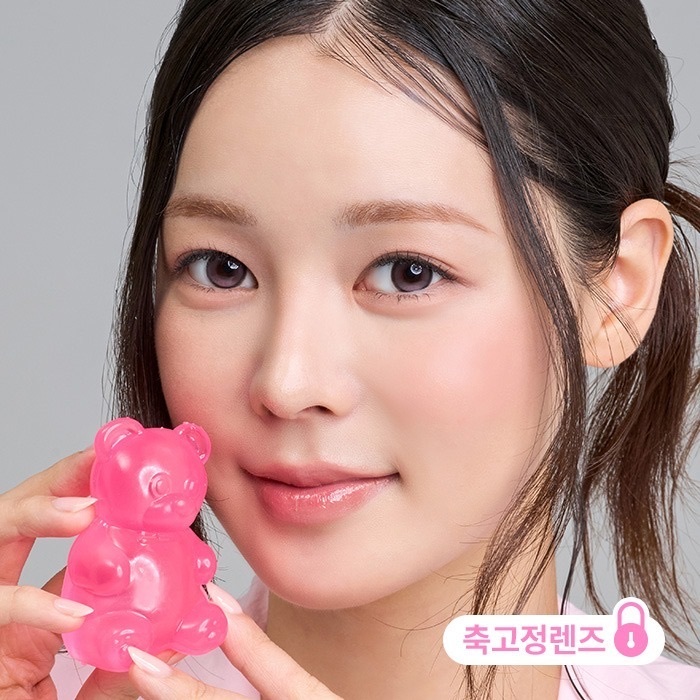 Lenstown Romantea Fixy Dewy 3-Month Tear Pink｜季拋彩妝矽水凝膠隱形眼鏡｜每樽1片
