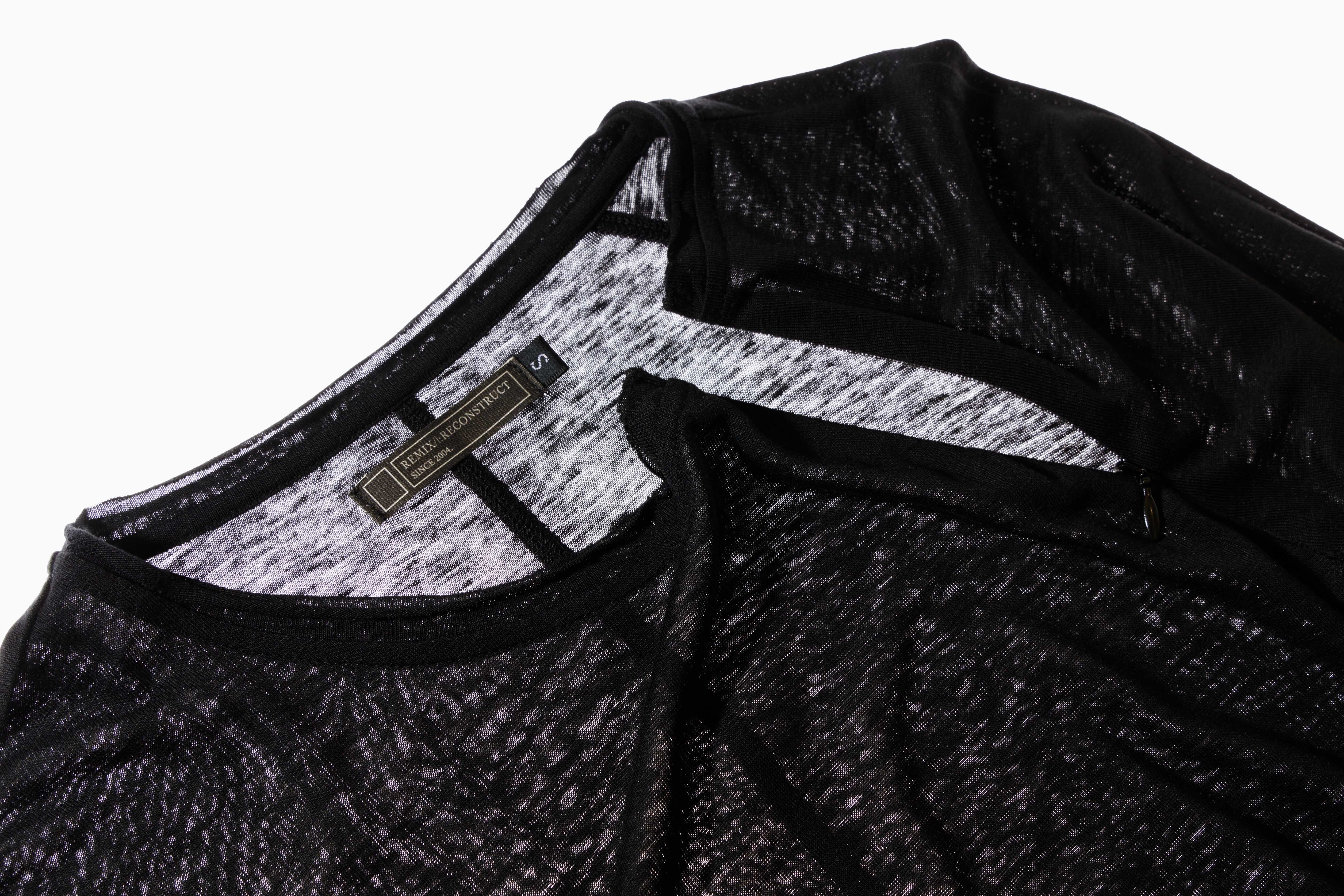 REMIX "Hybrid Sleeve" LS TEE (Black)