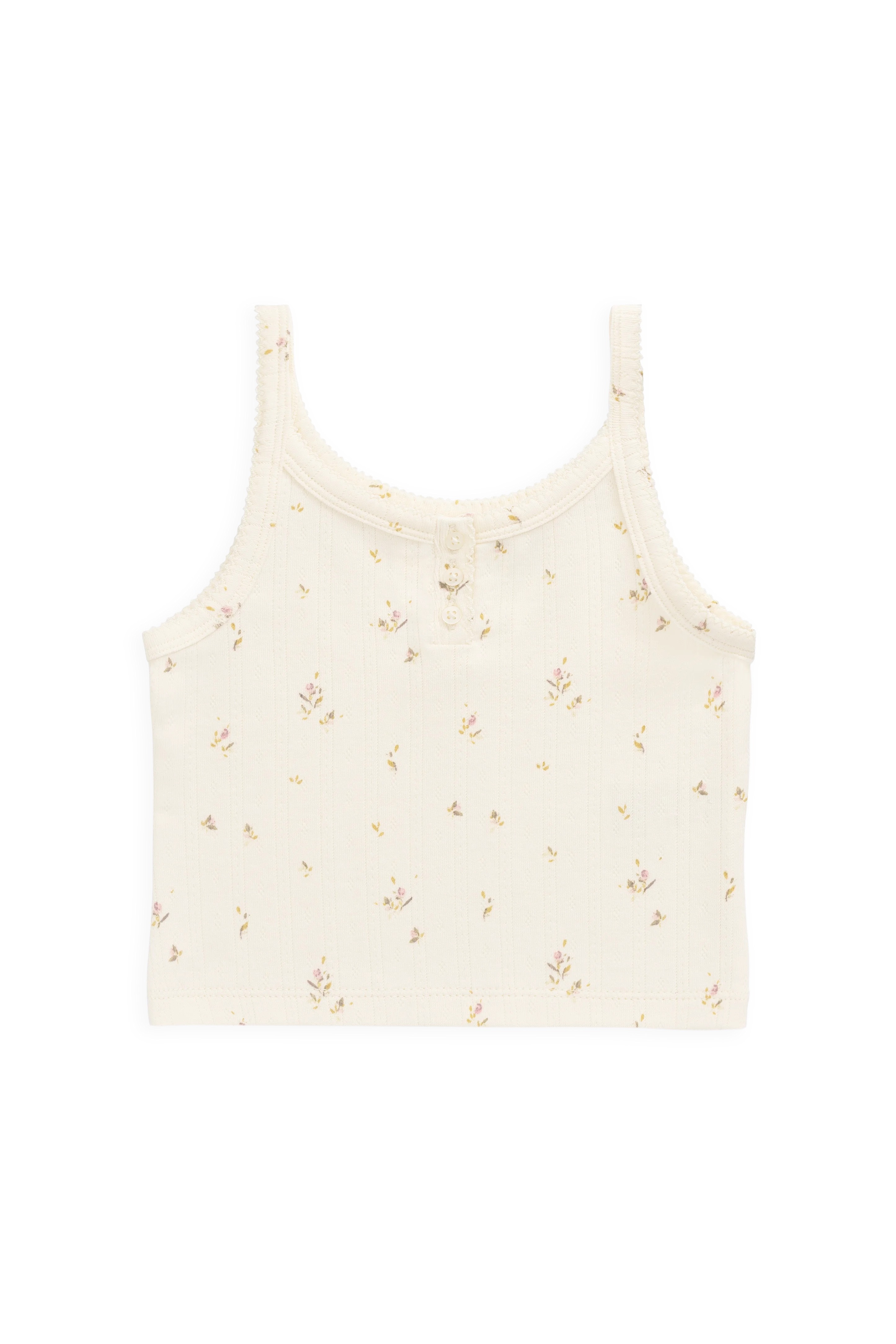 【預購】JAMIE KAY -Organic Cotton Pointelle Anais Singlet（Dina Antique）