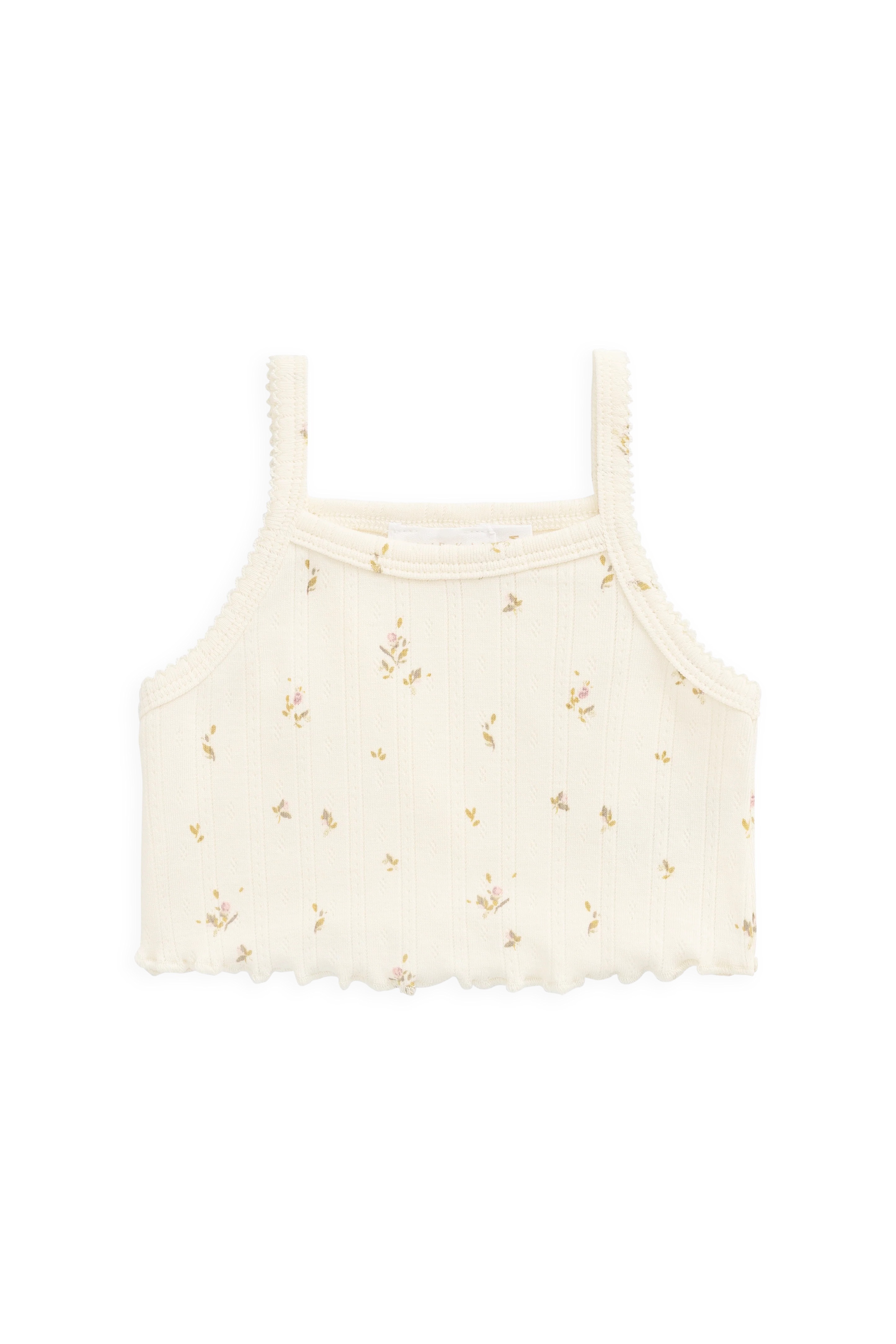 【預購】JAMIE KAY -Organic Cotton Pointelle Bebe Singlet（Dina Antique）