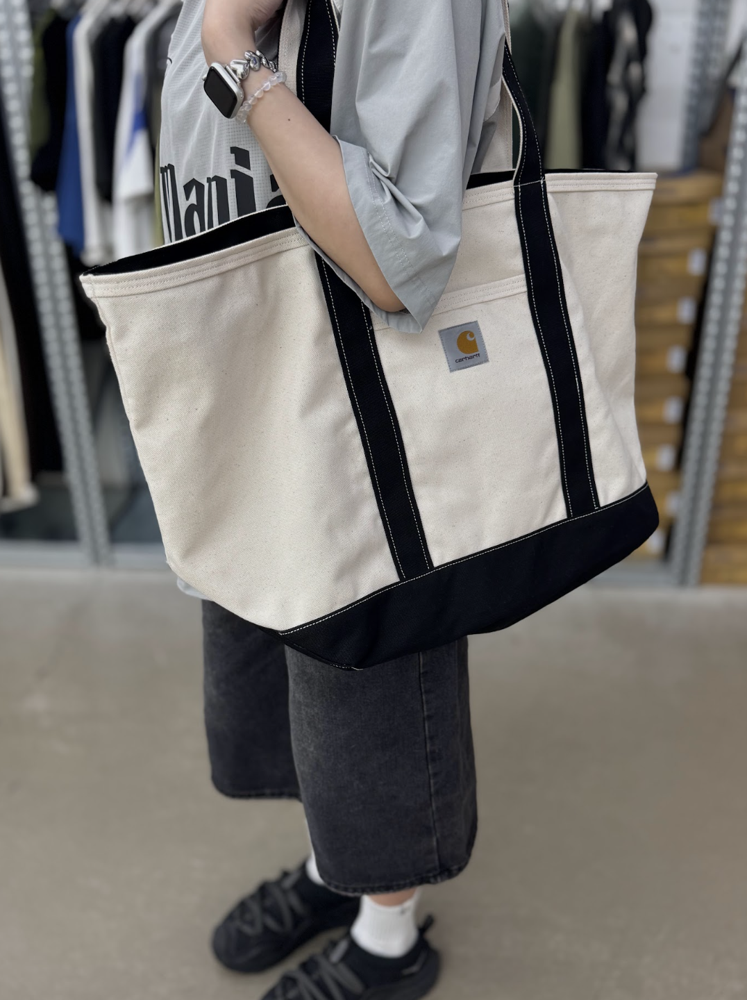 Carhartt Canvas Beach Tote - Natural / Black | I036926