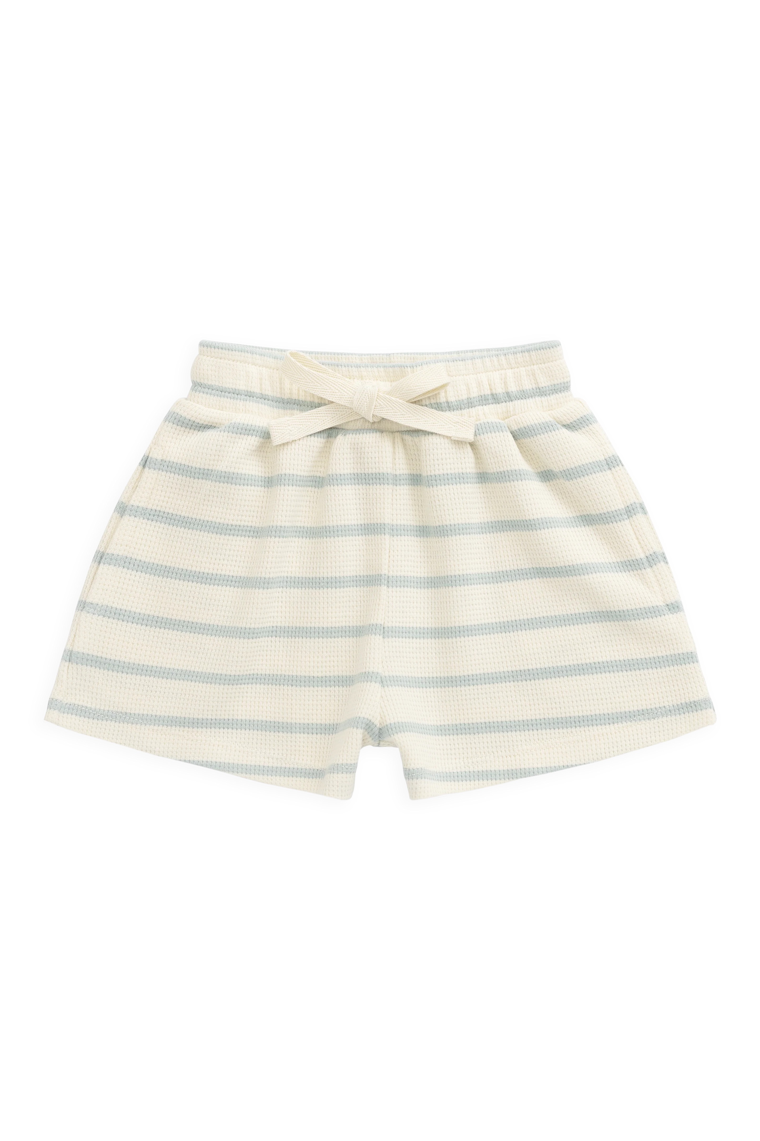 【預購】JAMIE KAY -Organic Cotton Waffle Leith Short（James Stripe Reef/Cloud）
