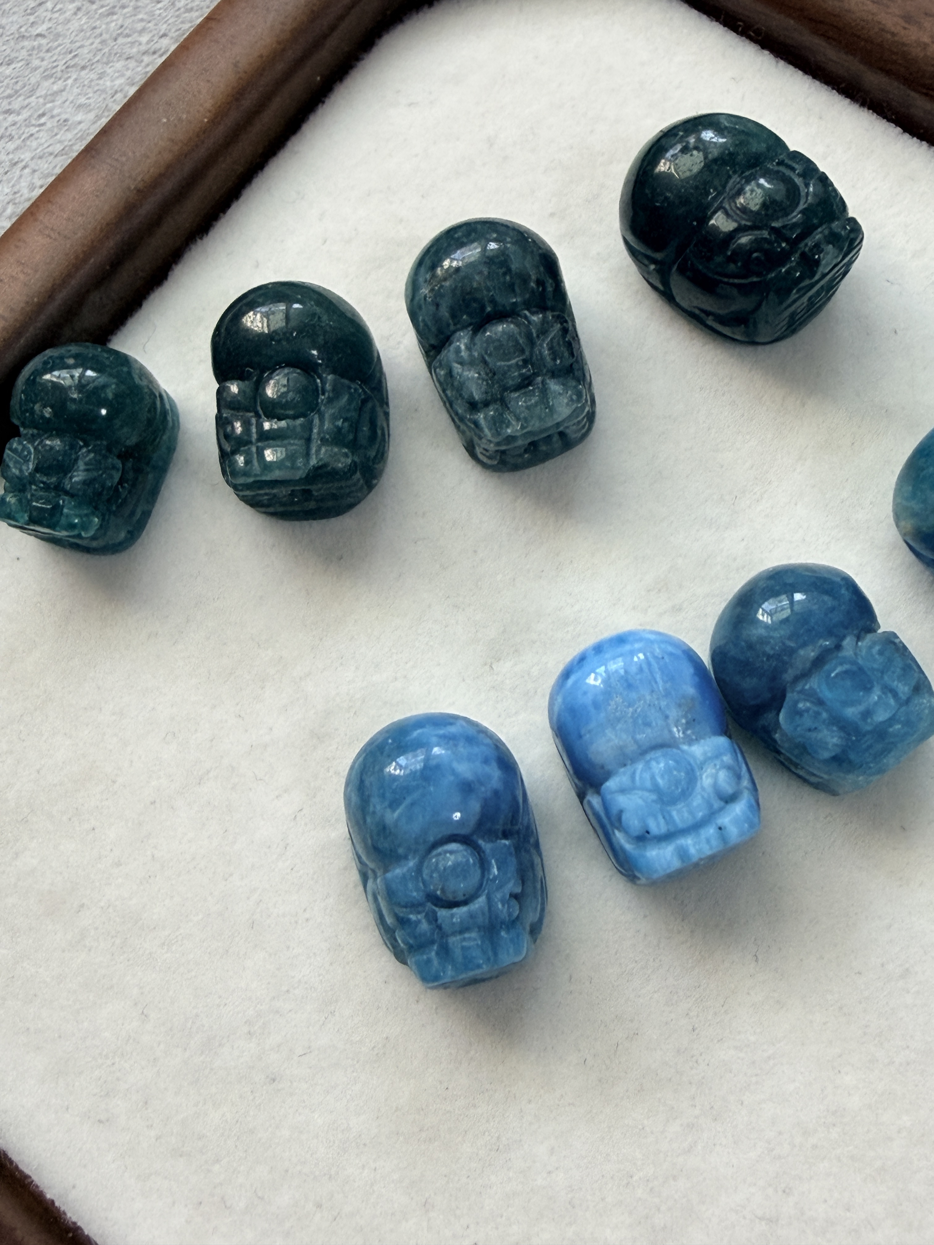 貔貅 藍磷灰 雕刻件 DIY通孔 ｜溝通 洞察 行動力