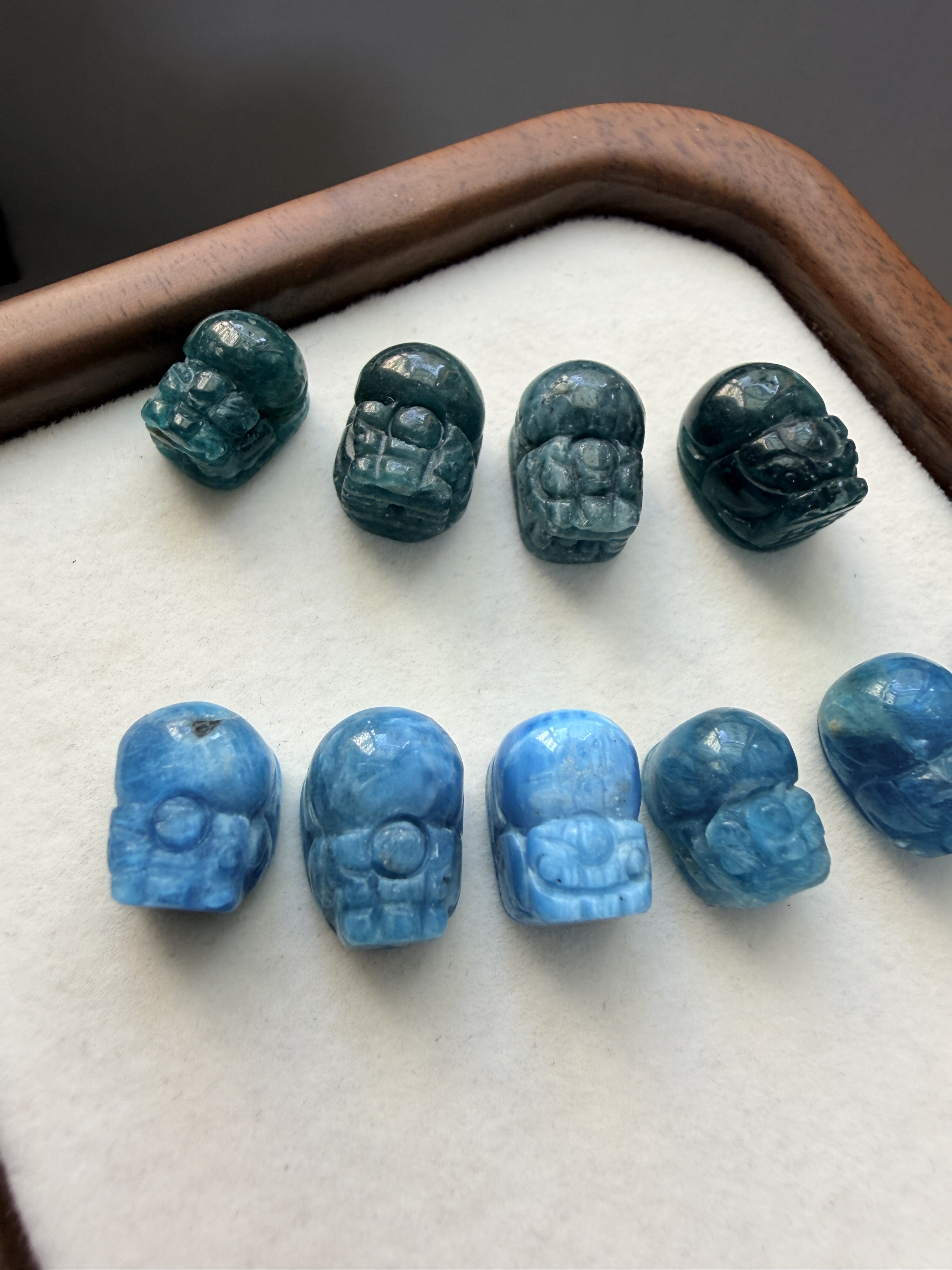 貔貅 藍磷灰 雕刻件 DIY通孔 ｜溝通 洞察 行動力