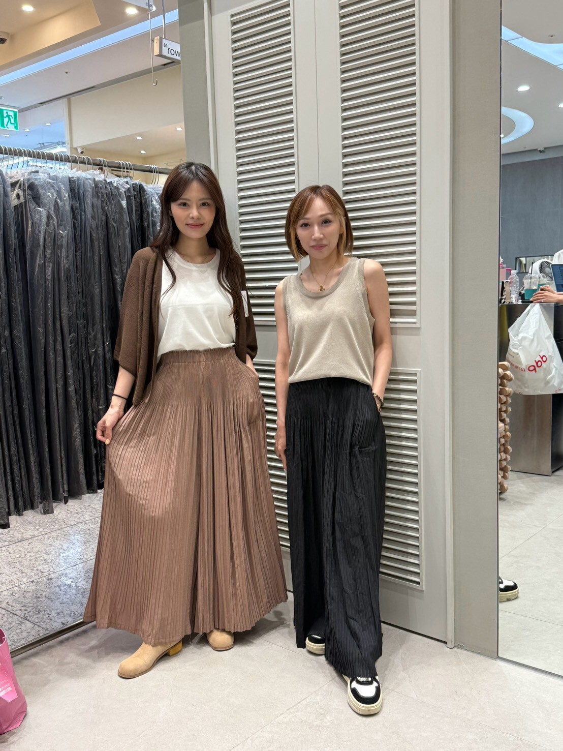 MU7017 雙百褶長裙