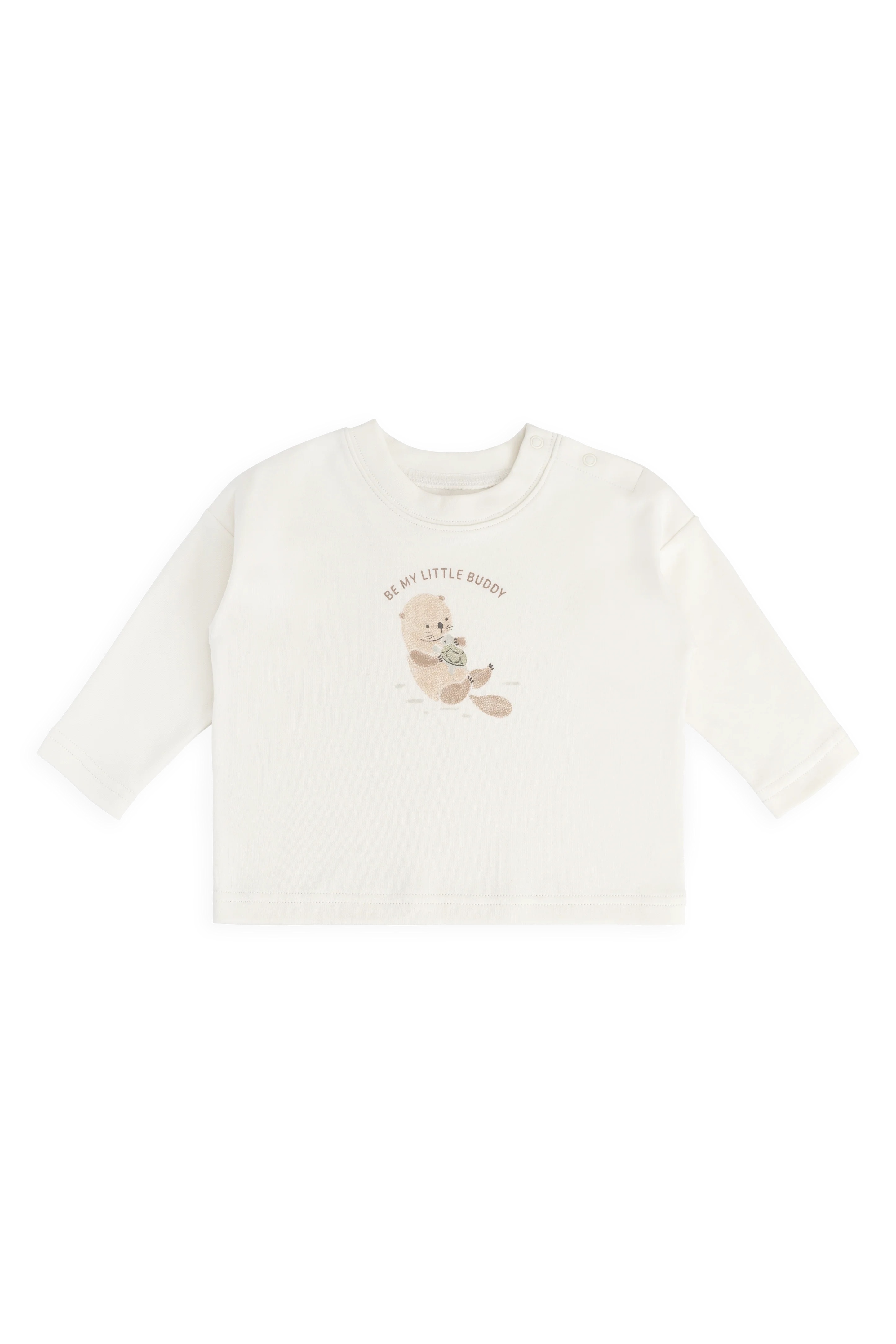 【預購】JAMIE KAY -Pima Cotton Edward Long Sleeve Top（Otter Buddy Cloud）