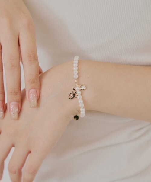 Chico / Logo Motif Pearl Bracelet