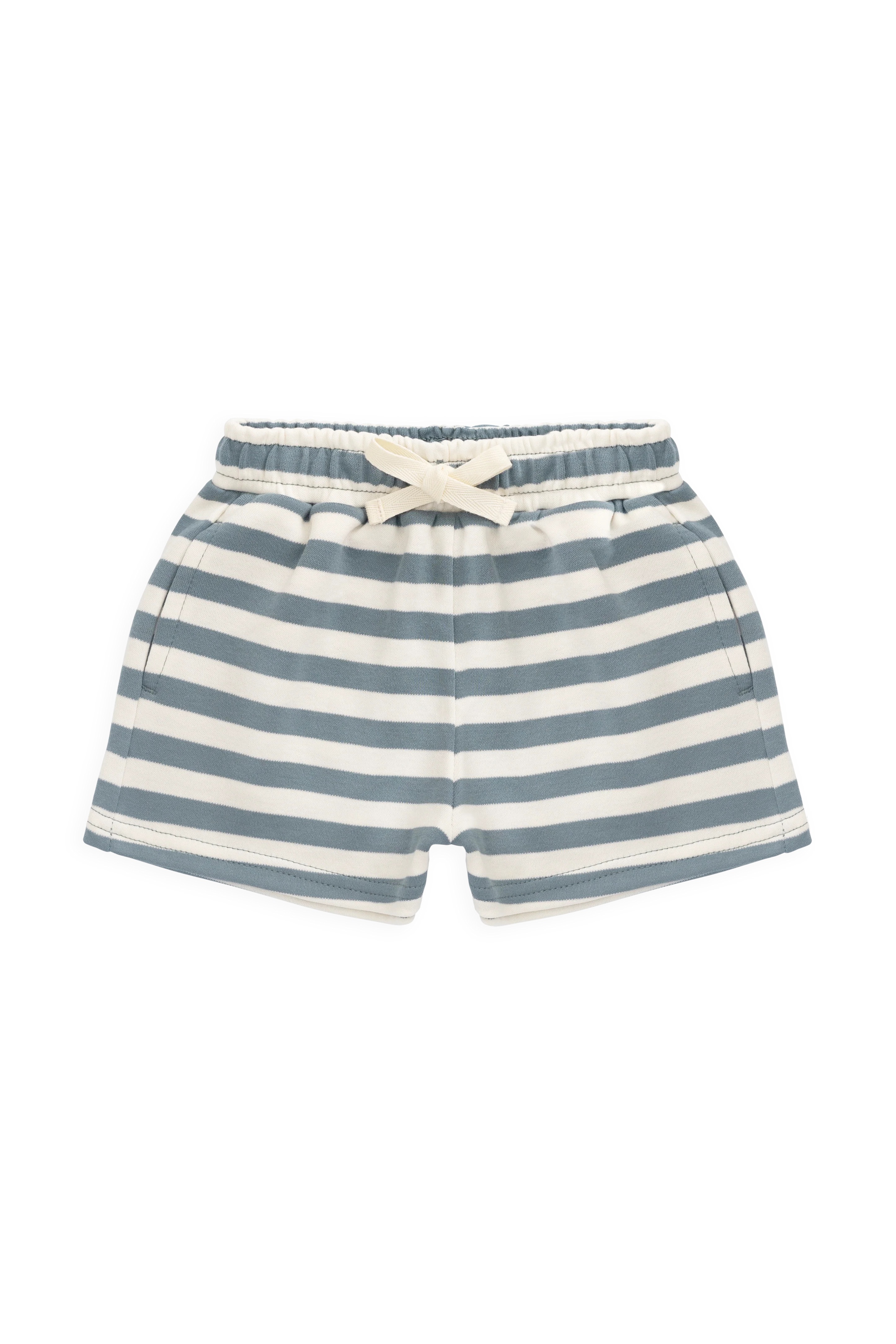 【預購】JAMIE KAY -Pima Cotton Edward Short（Essential Stripe Cloud/Honolulu）