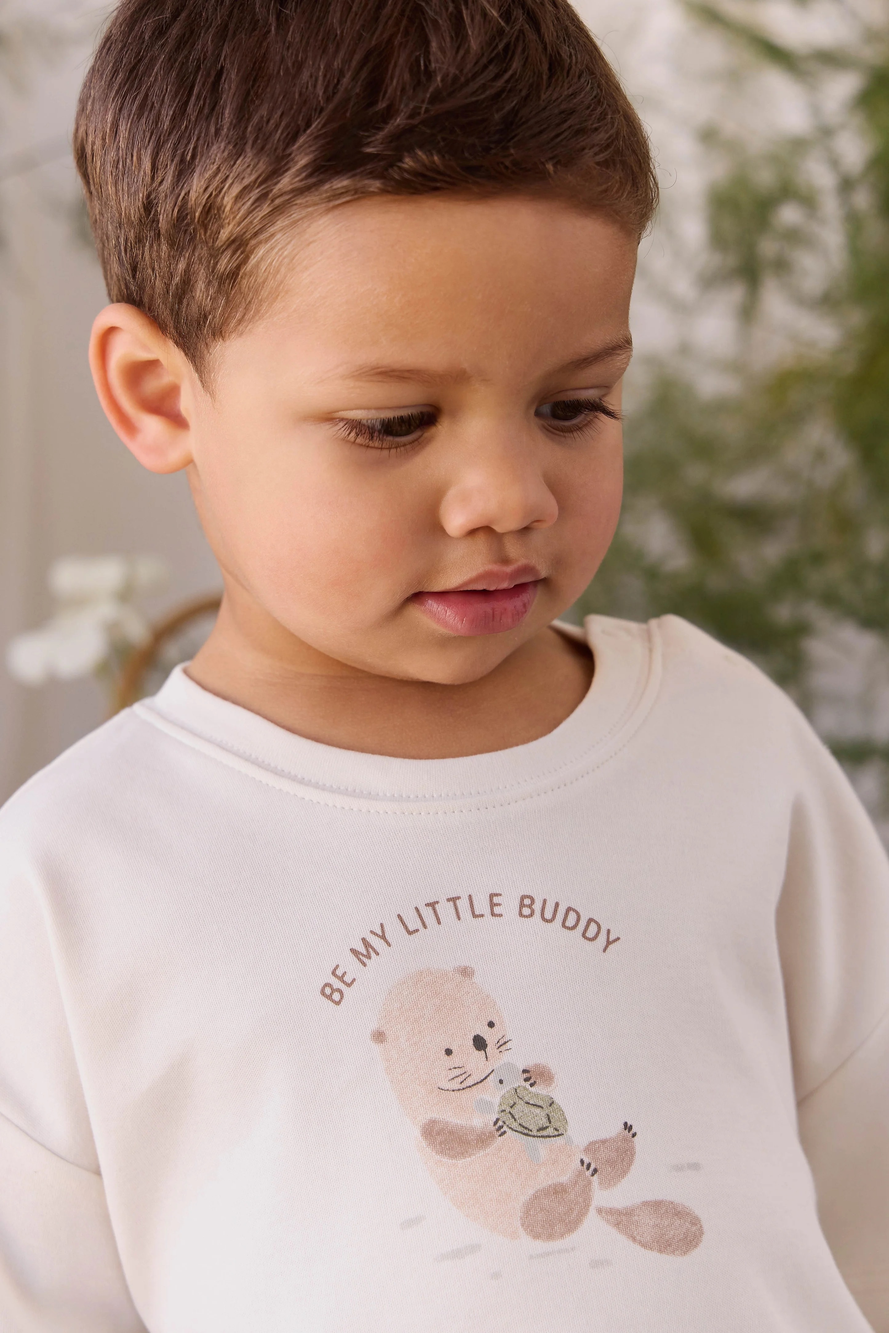 【預購】JAMIE KAY -Pima Cotton Edward Tee（Otter Buddy Cloud）