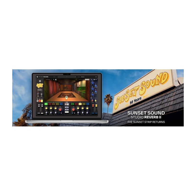 IK Multimedia SUNSET SOUND STUDIO REVERB II｜雙引擎殘響效果器