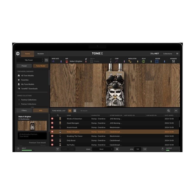 IK Multimedia TONEX SIG COLLECTION - BOUTIQUE OVERDRIVES｜AI過載音色庫