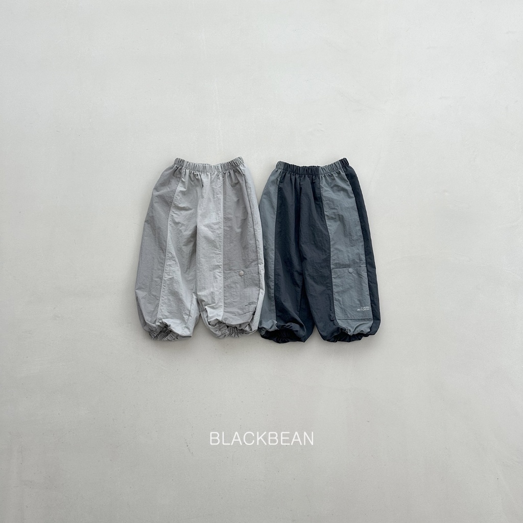 正韓秋BLACKBEAN 小童兩色撞色運動褲