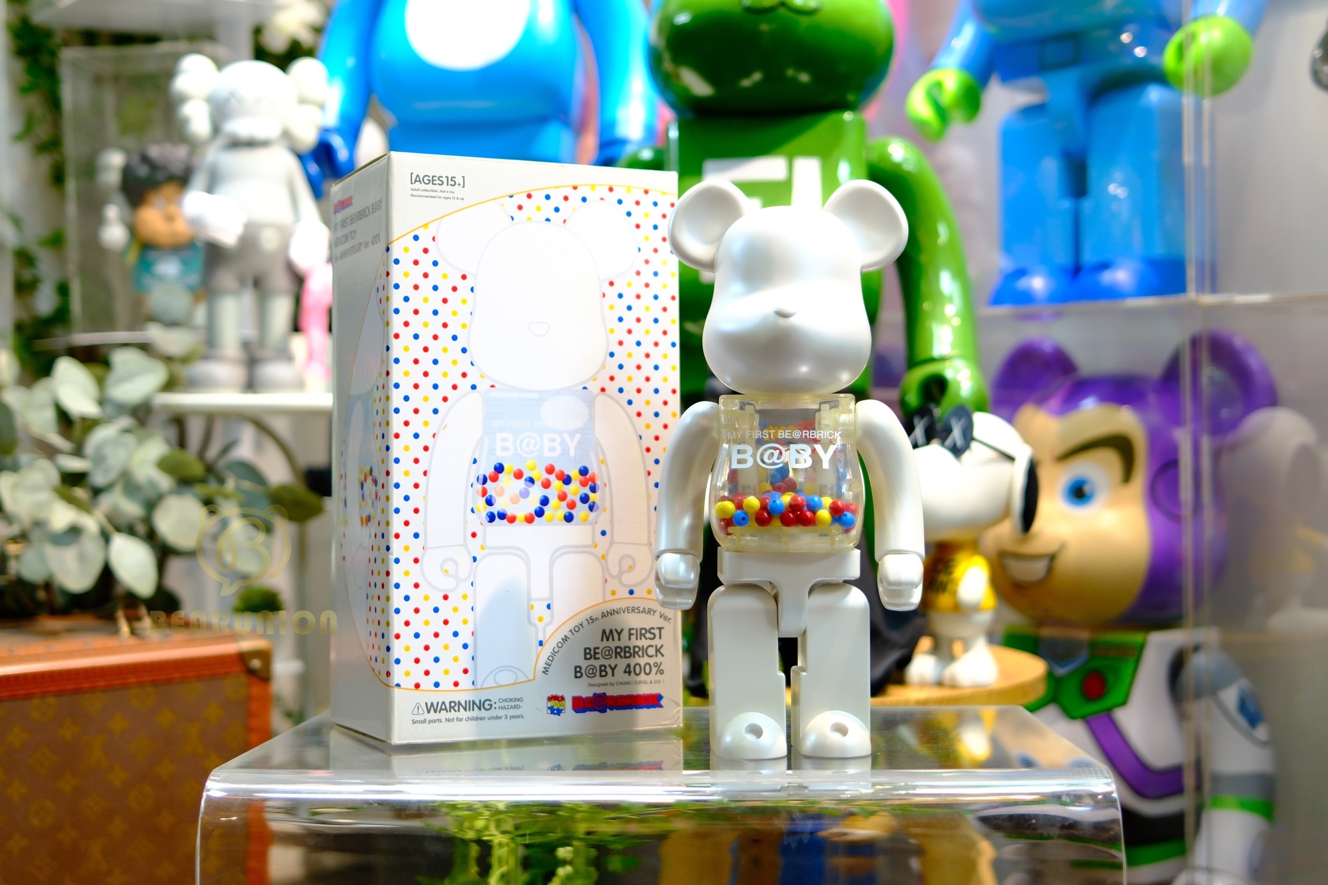 Pre-Ownwd🥇In Stock🥇Bearbrick 400% MY FIRST BE@RBRICK B@BY 15th Anniversary