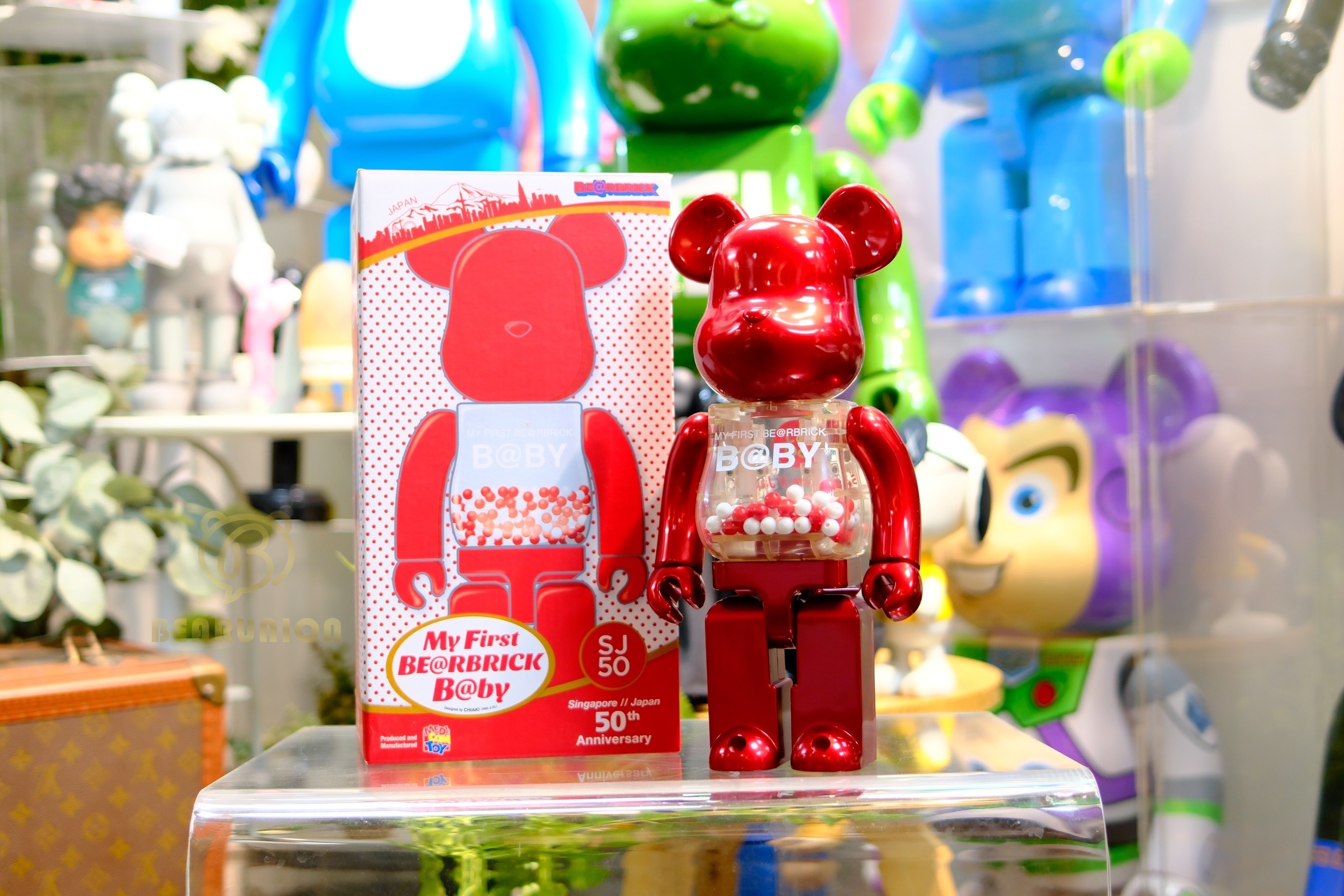 Pre-Ownwd 🥇In Stock🥇Bearbrick 400% B@BY Pearl Red / SJ50