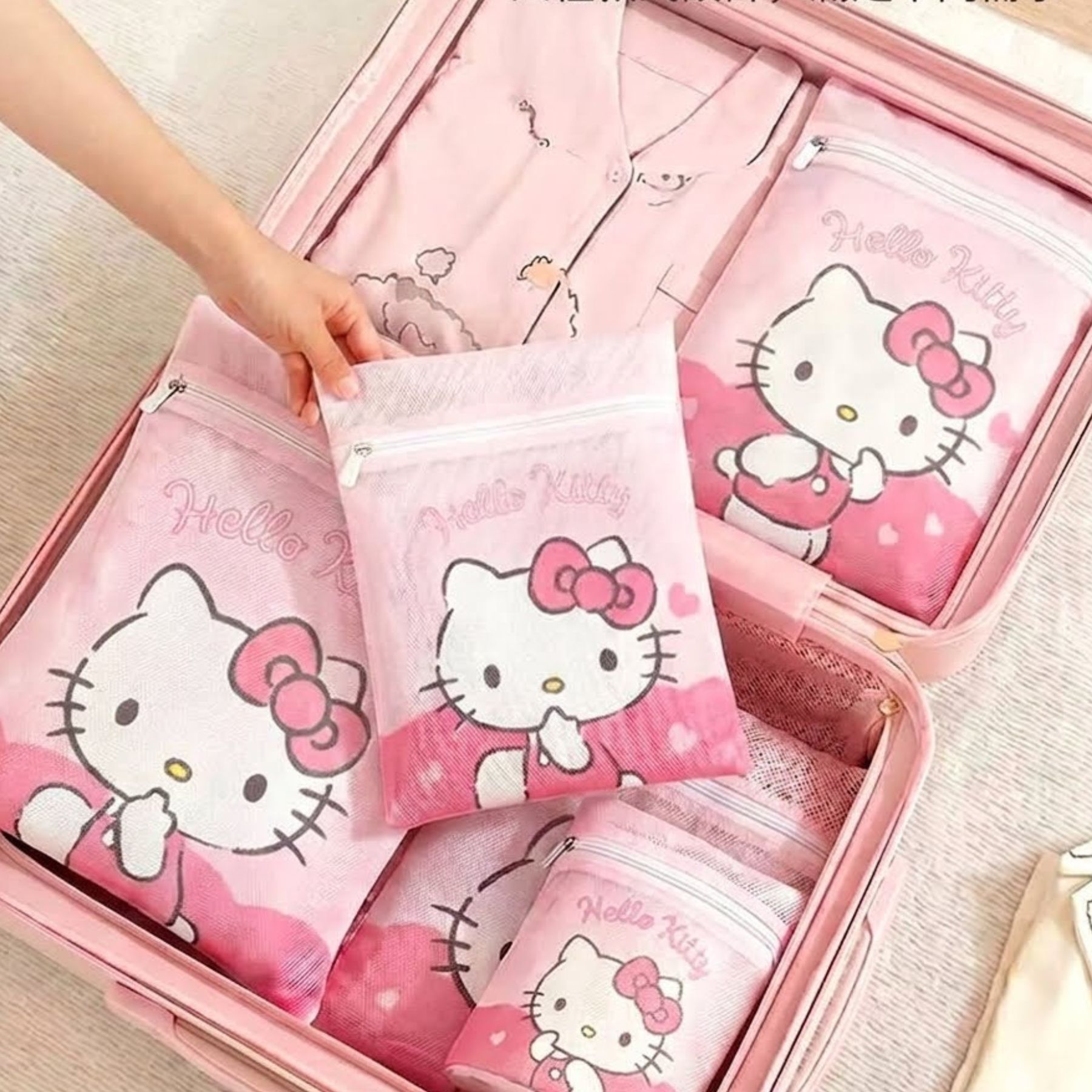 Hello Kitty - Sanrio 旅行收納袋 |洗衣袋
