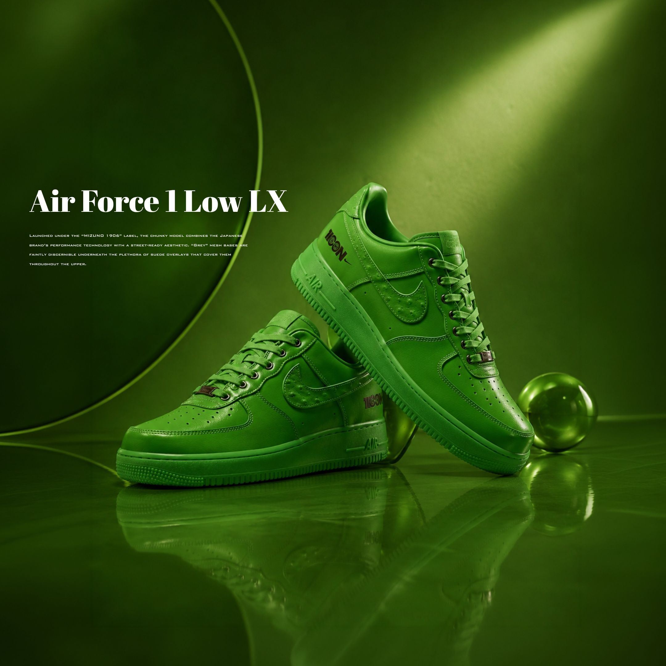 NICEDAY 代購 Nike Air Force 1 綠 綠魔 iCON 青蘋果綠 亮面 漆皮 草綠 IV6822-399