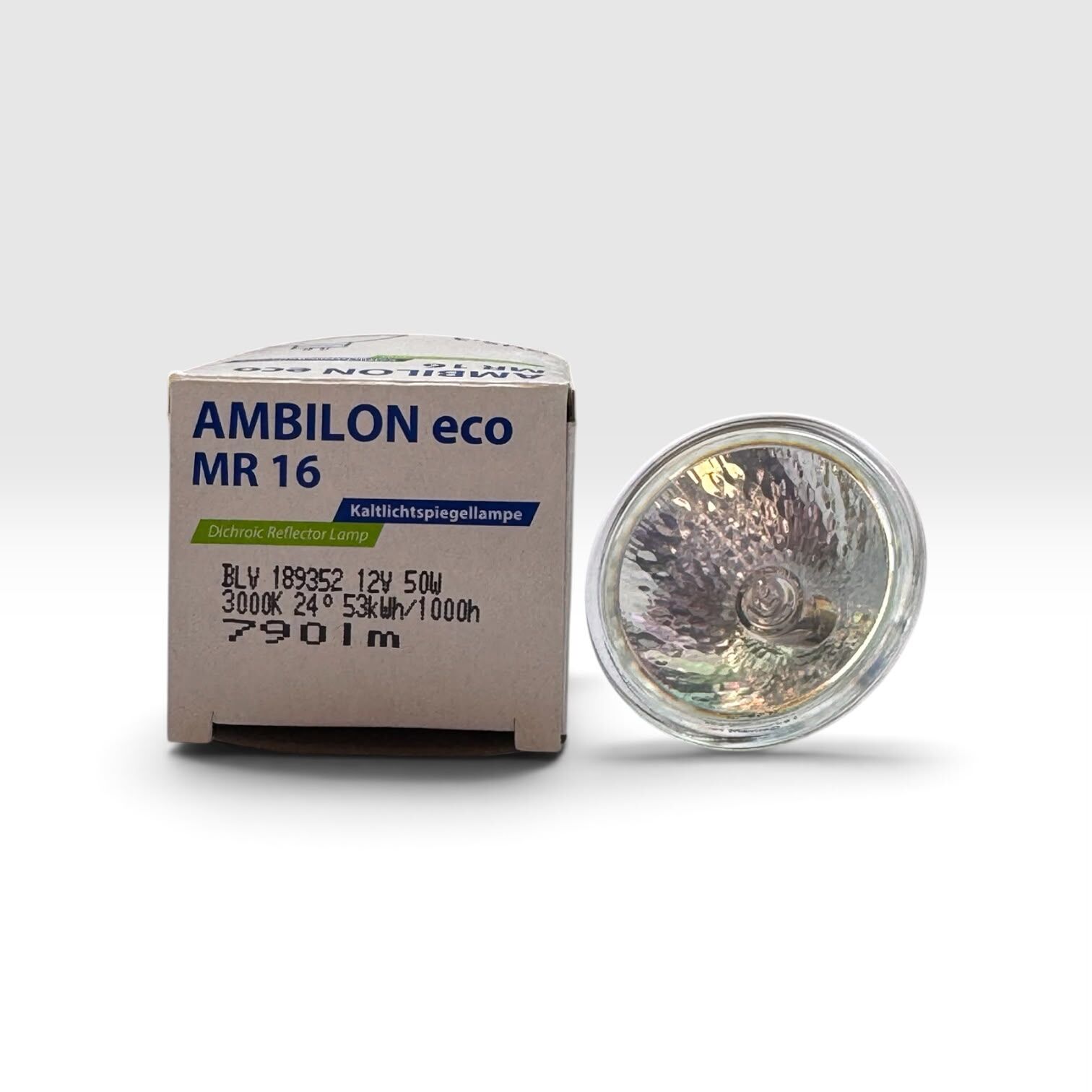 BLV 189352 AMBILON POWERSAVER 12V 50W 3000K GU5.3 中等光束角（24度）MR16 燈泡 （相當於 75W 燈泡的亮度）