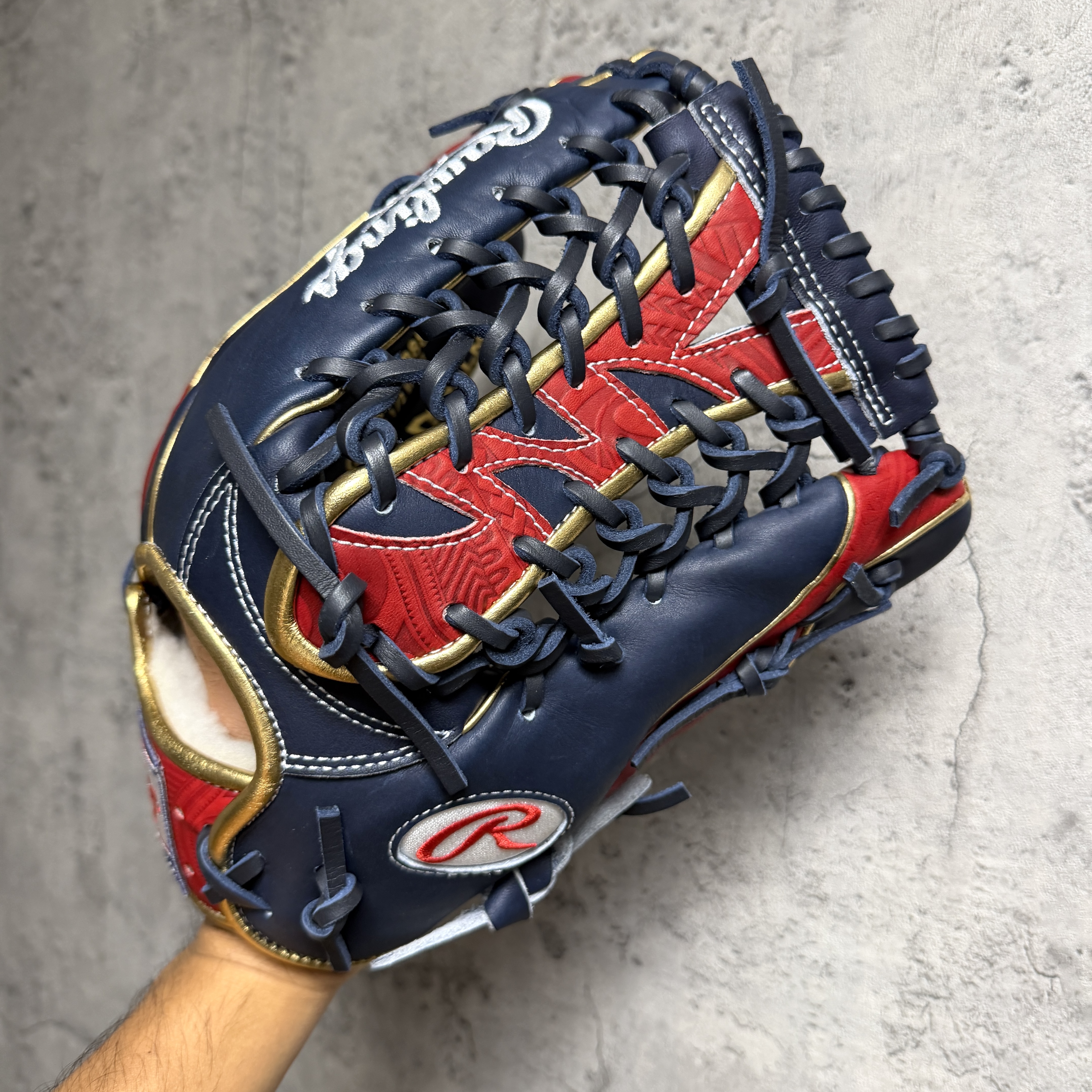 現貨! 12.5吋 Rawlings 深藍x紅 巫師 軟式 外野 GR6FHW2CB88MG