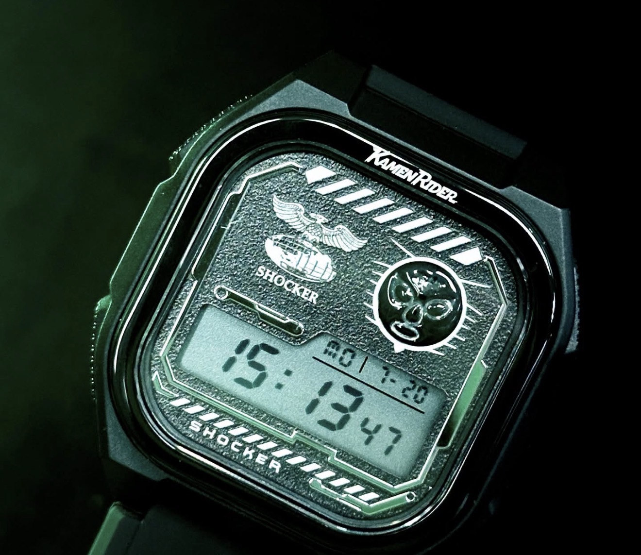 INFANTRY x 幪面超人 Digital Shocker Watch「嘰嘰兵」黑魂版 特典限定手錶